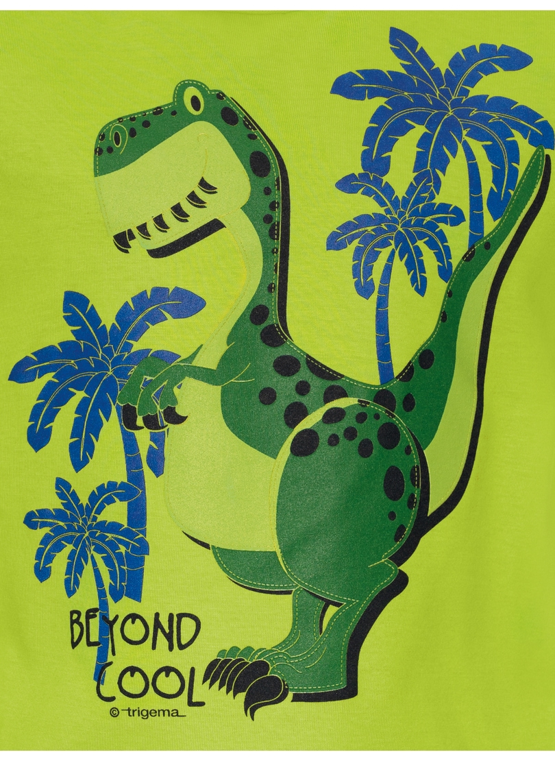 Trigema T-Shirt »TRIGEMA T-Shirt mit coolem Dino-Motiv«, (1 tlg.)