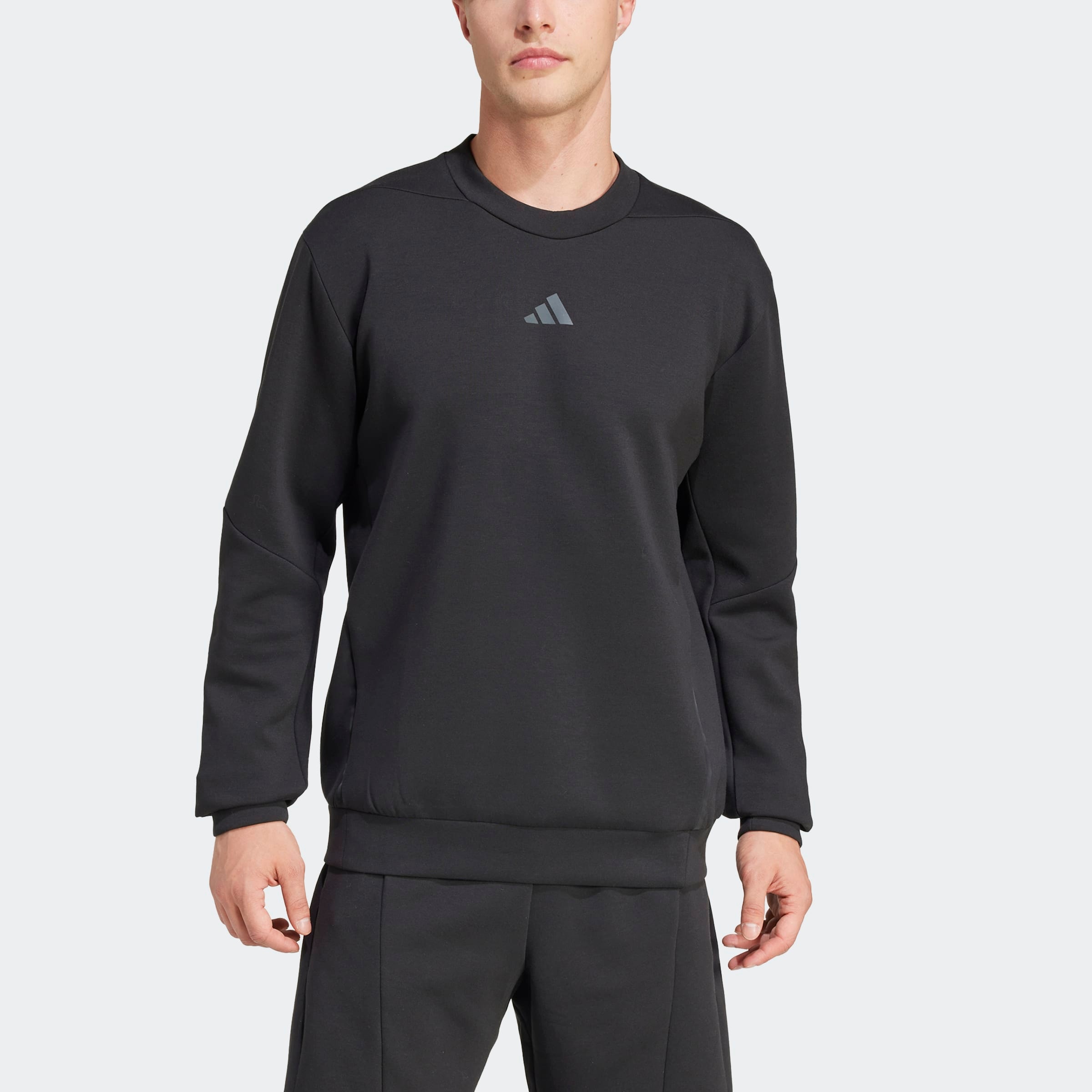 adidas Performance Sweatshirt »D4T CREW SWEATS«, mit angesetztem Bündchen, atmungsaktiv, normale Schnittform
