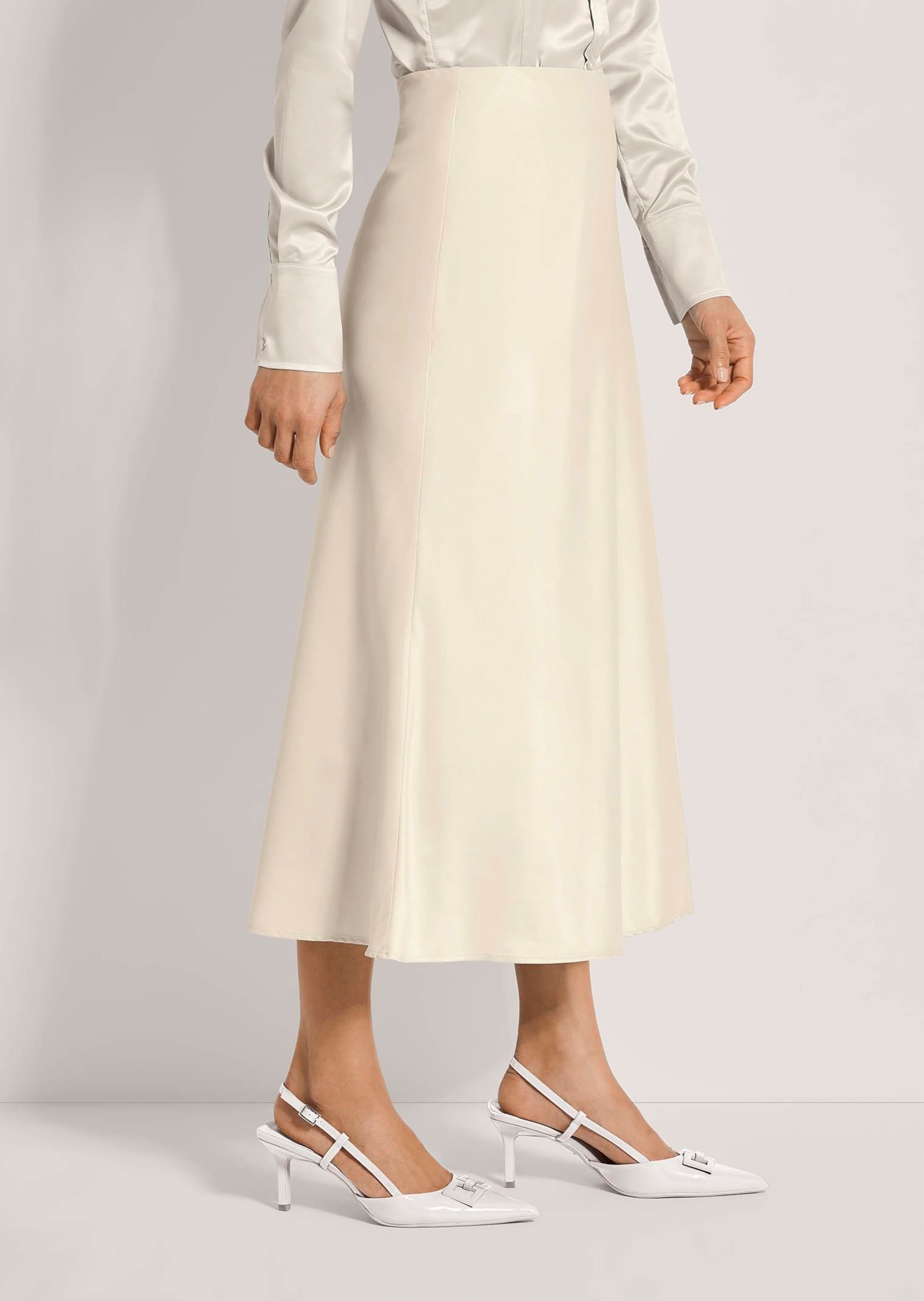 MADELEINE Midirock »Midirock Midi Satinrock für elegante Anlässe« Satin