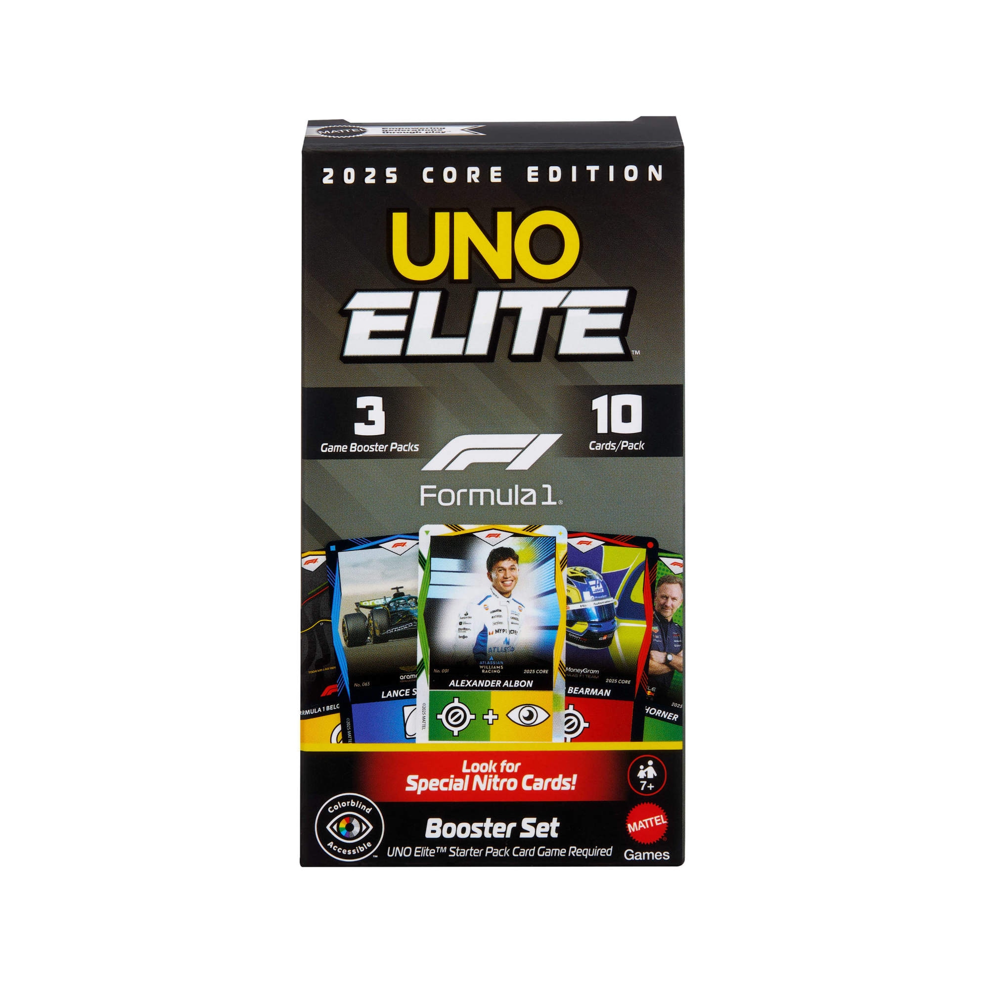 Mattel games Spiel »UNO Elite F1 Booster-Set« Ergänzung zu UNO Elite F1 Starter-Set