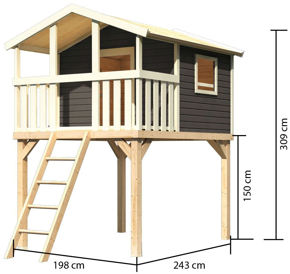 AKUBI Spielturm »Benjamin« BxTxH: 225x250x309 cm