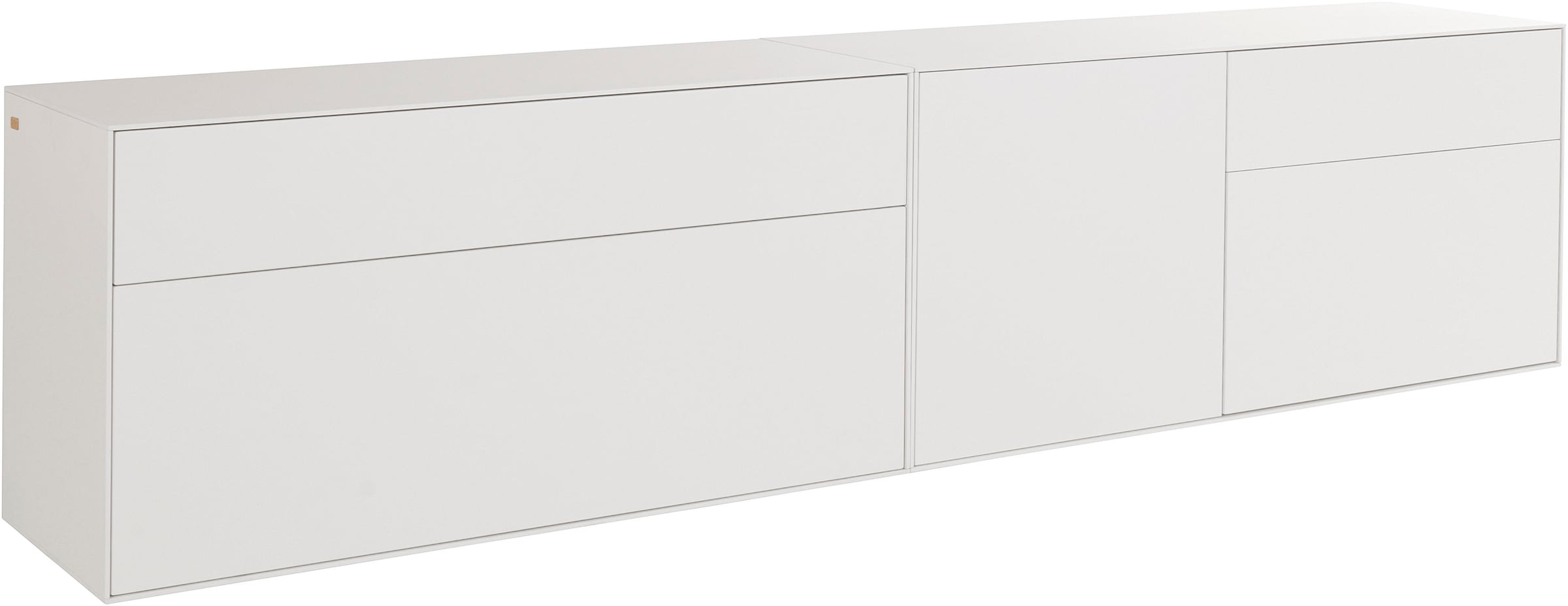 LeGer Home by Lena Gercke Lowboard »Essentials«, (2 St.), Breite: 239cm, MDF lackiert, Push-to-open-Funktion