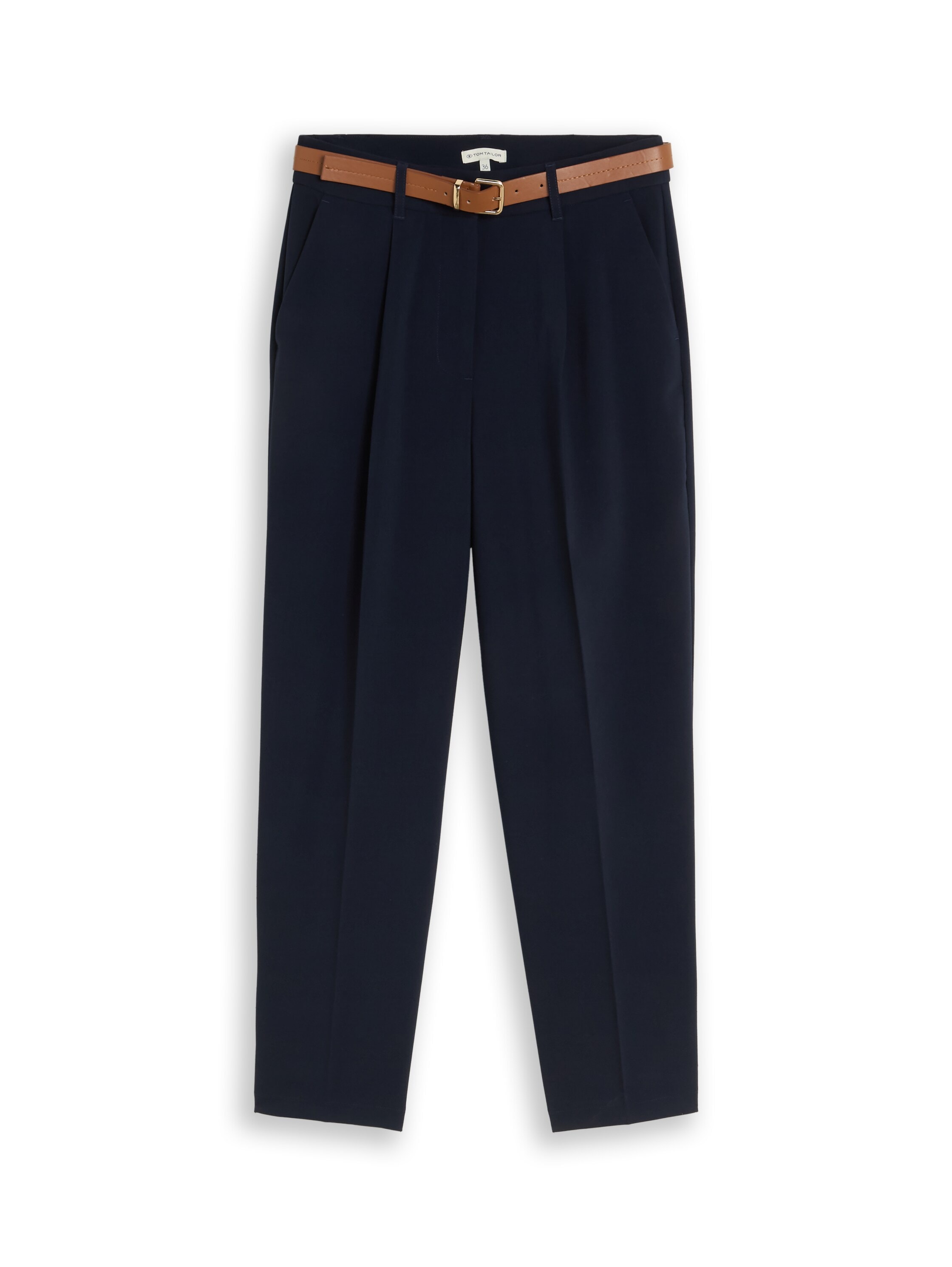 TOM TAILOR Bundfaltenhose »Barrel Leg«  Sommerhose mit Gürtel