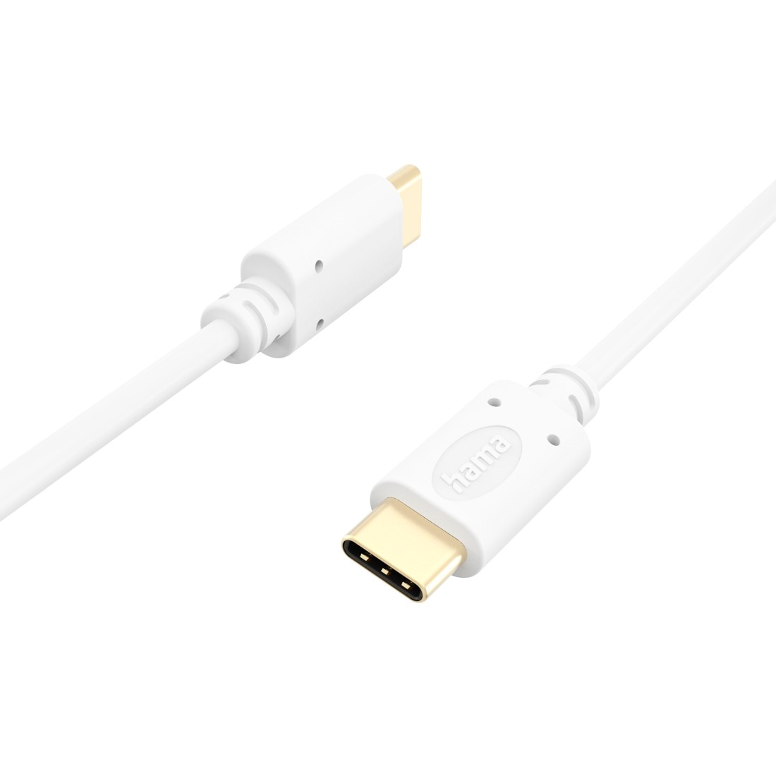 Hama USB-Kabel »Ladekabel, USB-C, 1,5m, weiß« USB Typ C | USB-C USB-C 150 cm Datenübertragung, Schnellladefunktion