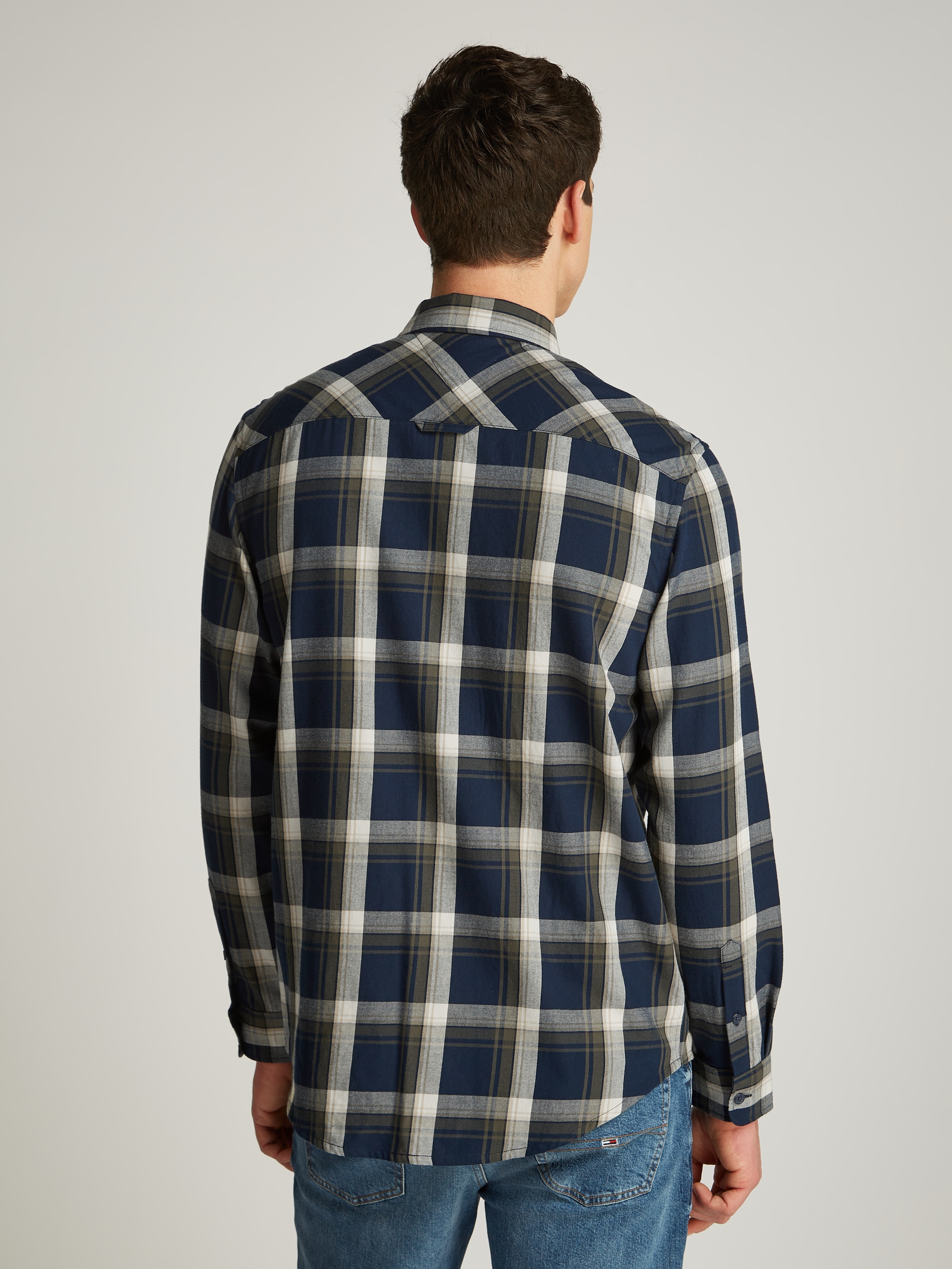 Tommy Jeans Karohemd »TJM REG CHECK FLANNEL SHIRT EXT«, mit Karomuster