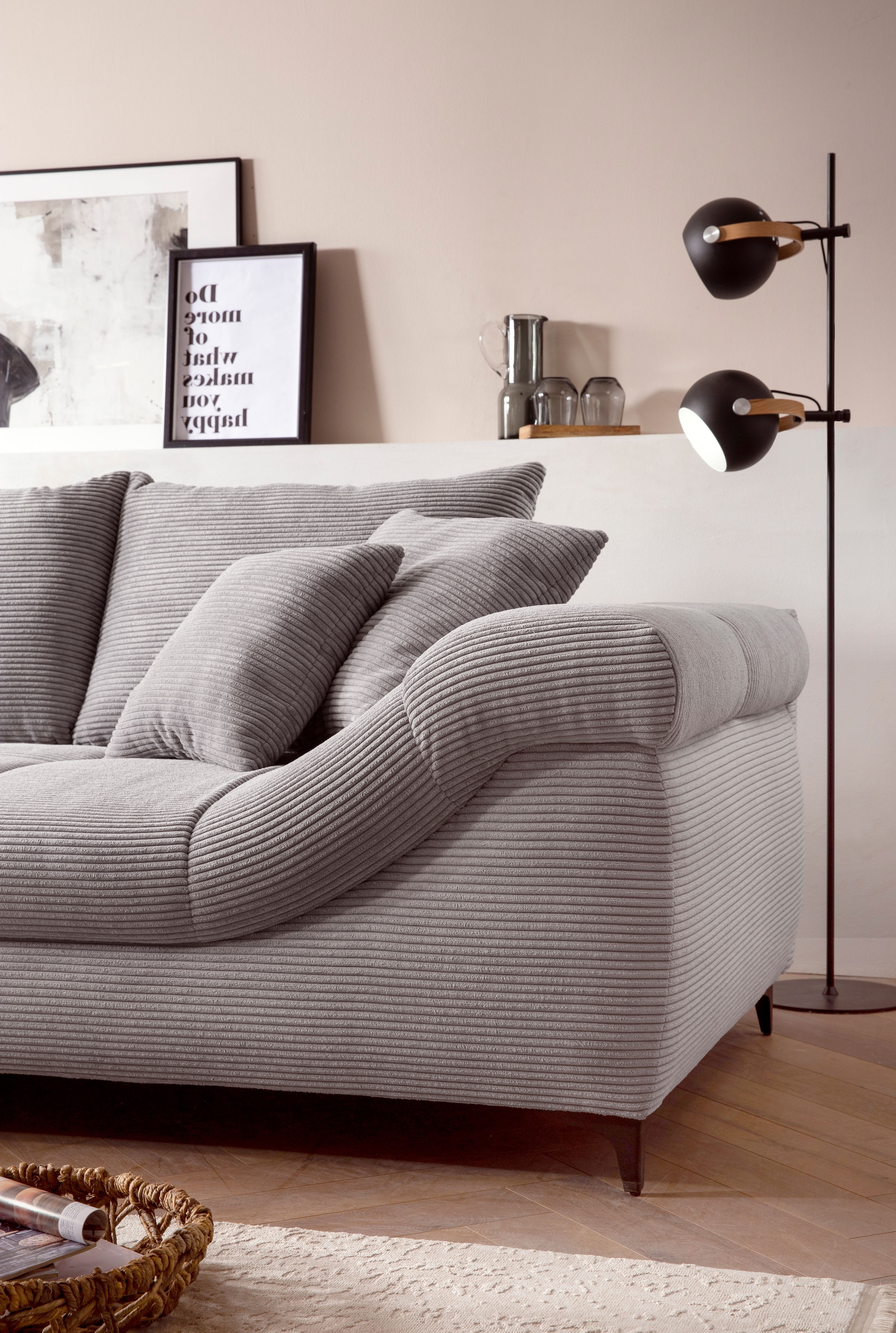 Mr. Couch Ecksofa »Ronaldo, L-Form, wahlweise mit Kaltschaum« mit Kaltschaum, bis 140 kg pro Sitzplatz belastbar