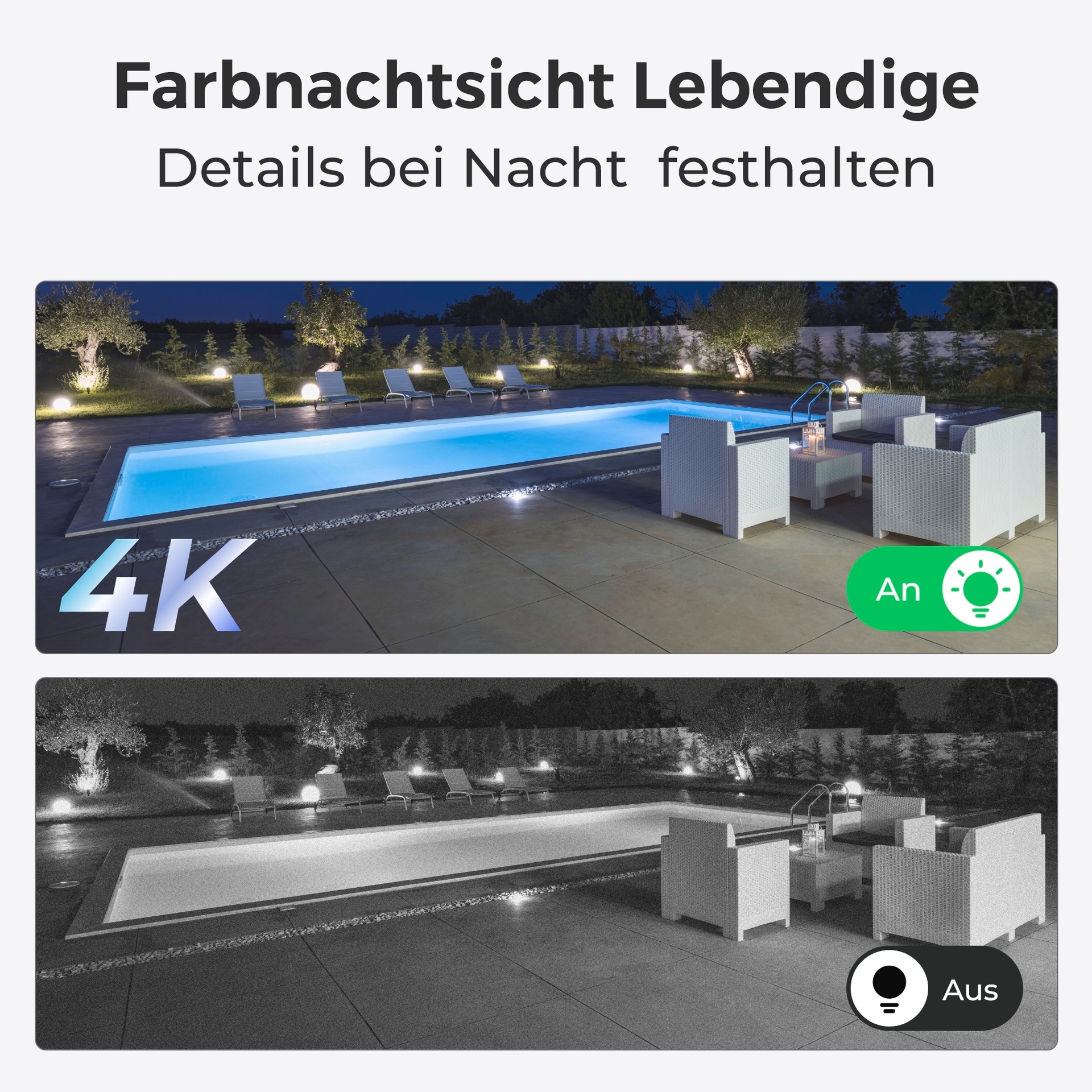 Reolink Überwachungskamera »NVS8-8MD4 - 4K UHD Sicherheitssystem, 8-Kanal NVR«, Außenbereich, 30m scharfe Nachtsicht, 24/7 Aufnahme, intelligente Erkennung