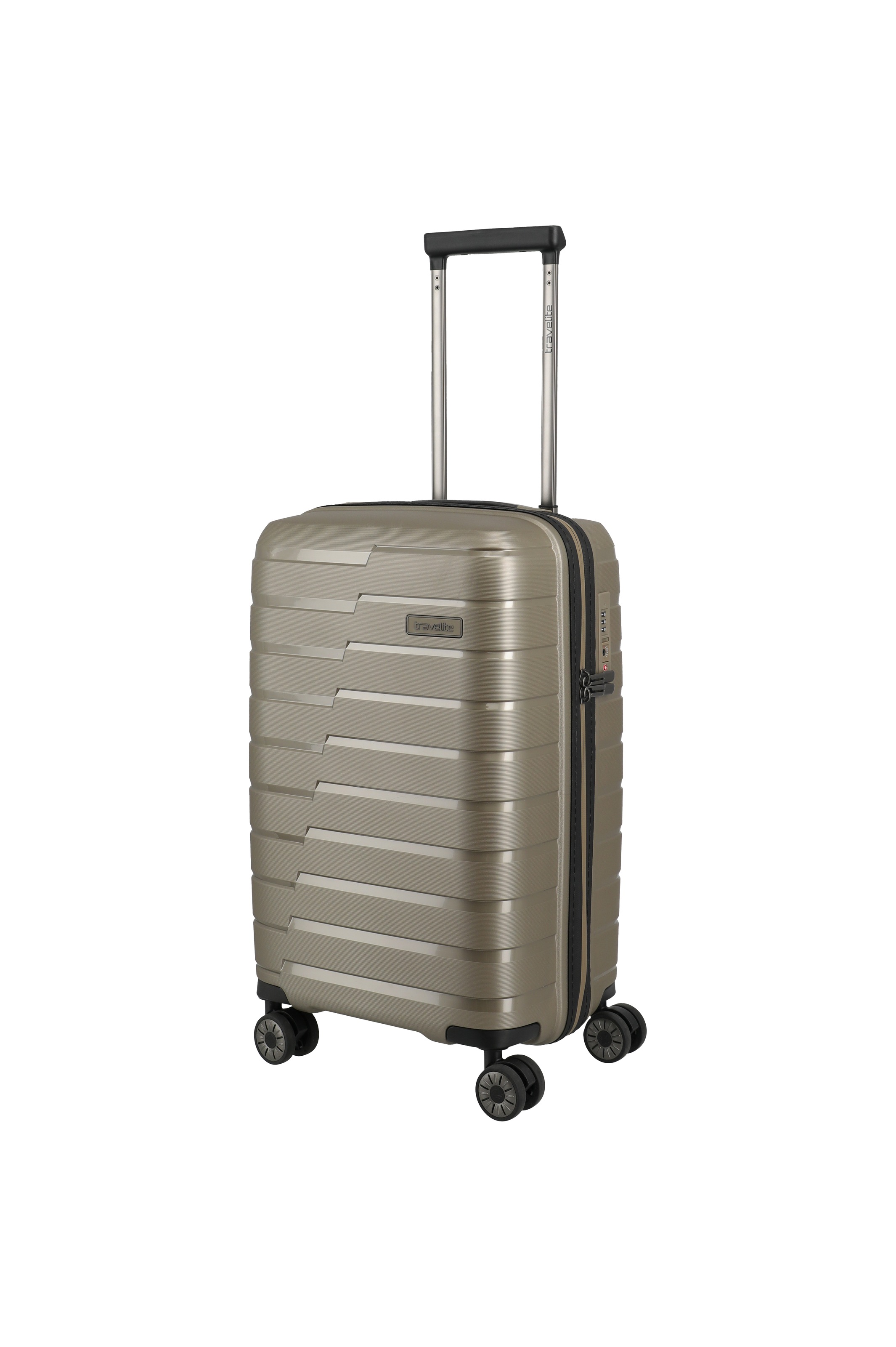 travelite Trolley "AIR BASE Reisekoffer Hartschale" 35 l 4 Rollen widerstandsfähiges Material und cleverer Innenaufteilung