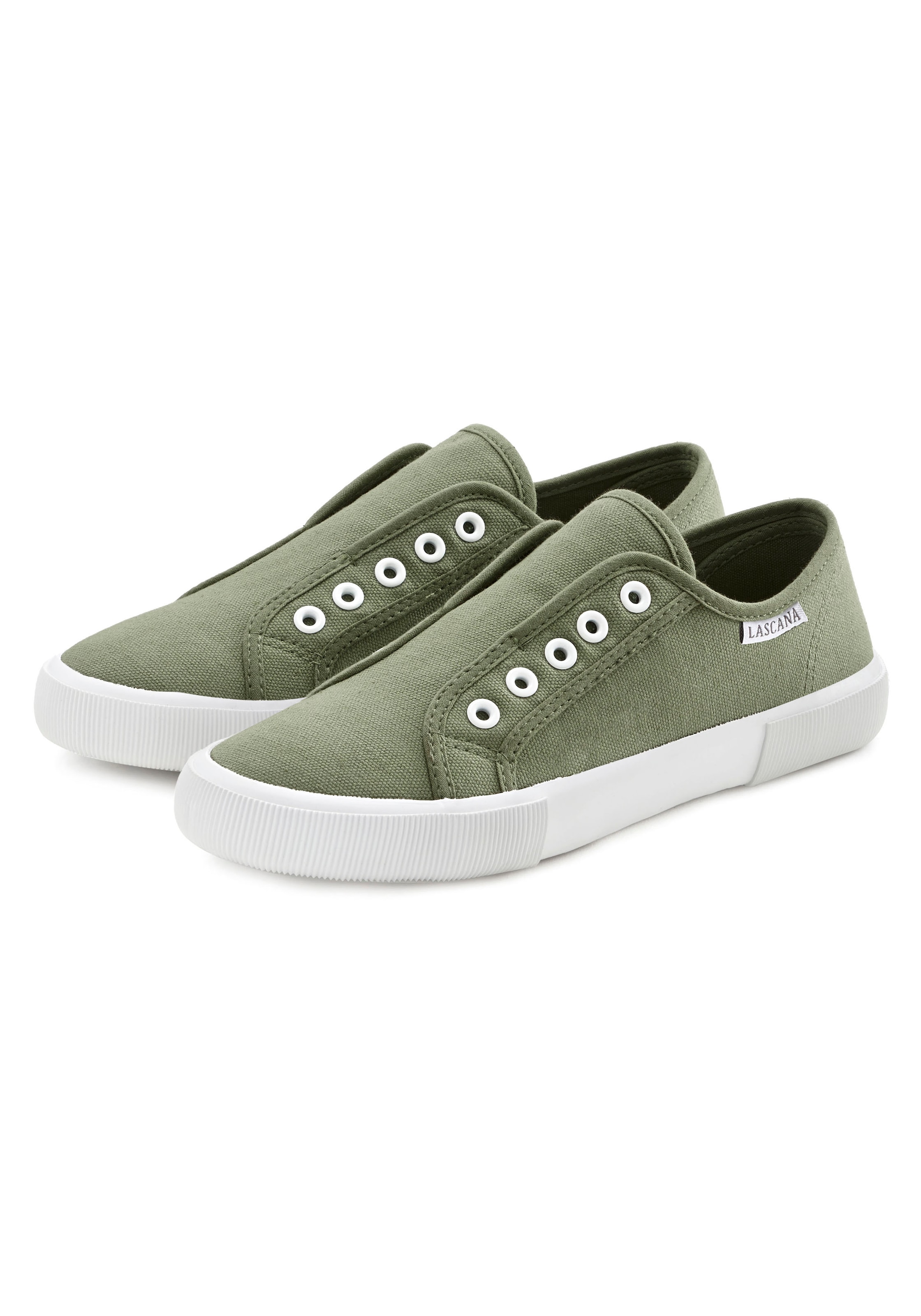 LASCANA Sneaker, Slipper, Halbschuh bequem zum Reinschlüpfen VEGAN