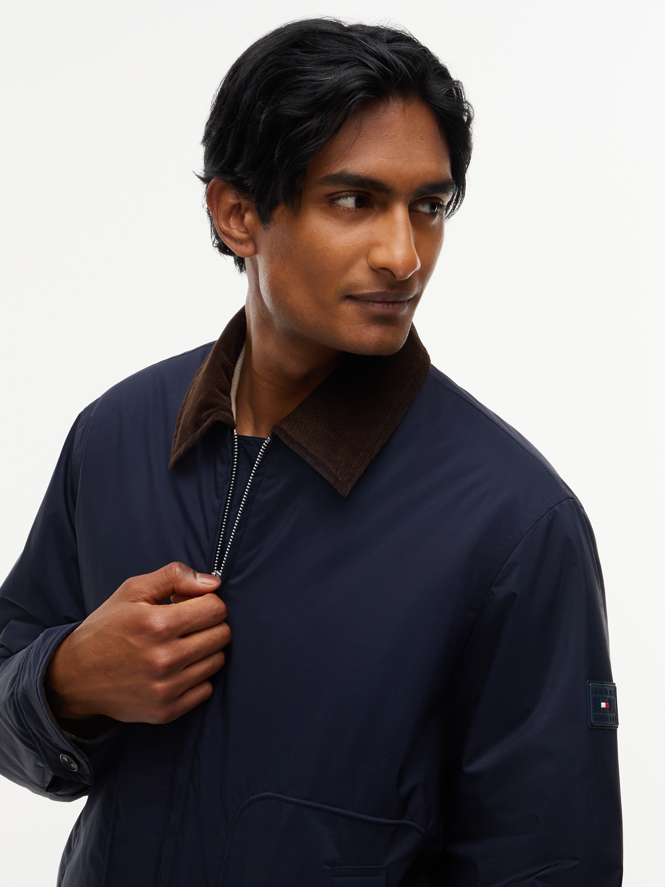 Tommy Hilfiger Blouson »SURPLUS PADDED IVY« mit elastischem Bund, kontrastfarbener Kragen