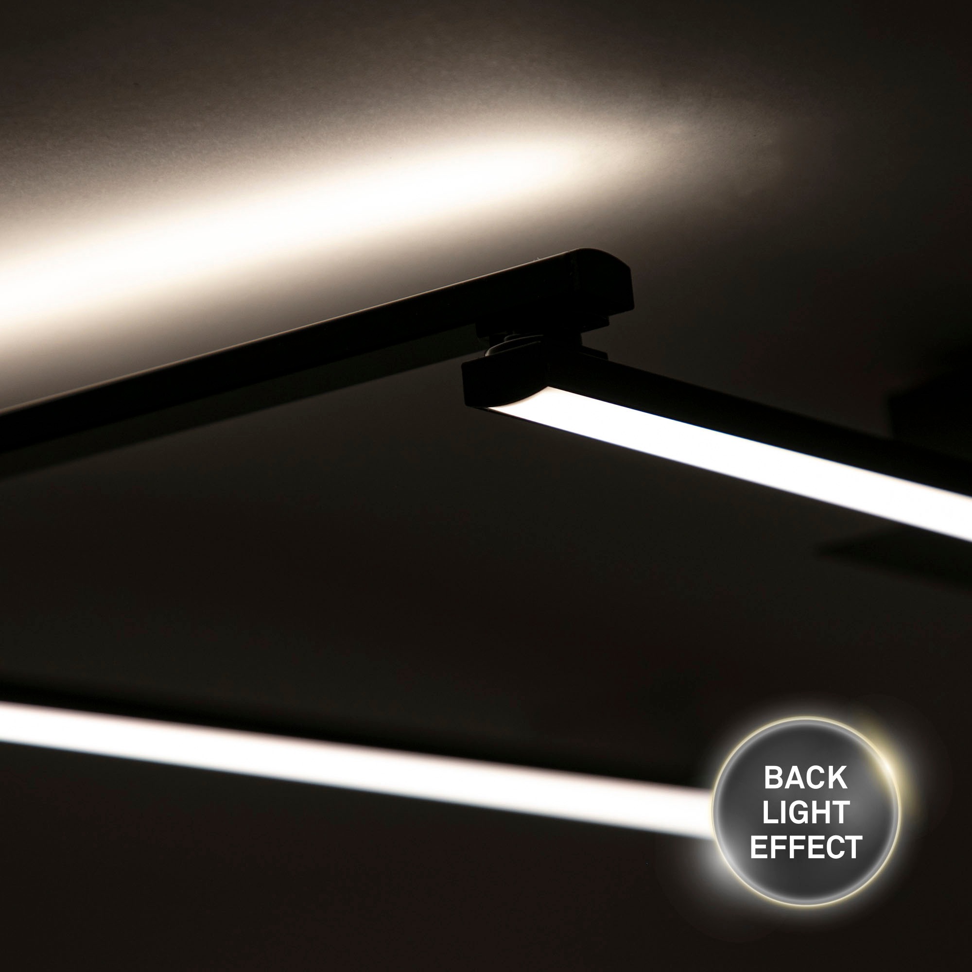 Briloner Leuchten LED Deckenleuchte »3501015 STAFF«, Leuchtmittel LED-Board | LED fest integriert, Deckenlampe, 227,2x12x5cm, Schwarz, 24W, Wohnzimmer, Schlafzimmer