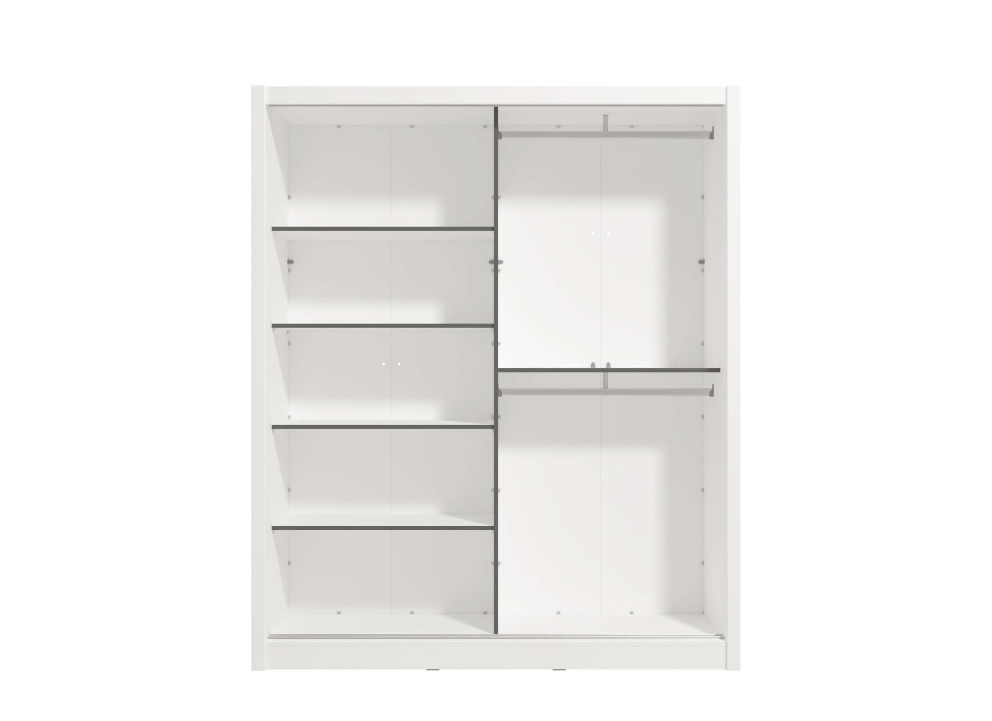 INOSIGN Schwebetürenschrank »Albi, Schlafzimmerschrank, Wäscheschrank in cashmere oder weiß« Kleiderschrank mit Spiegel MIT Innenausstattung,FSC®-zertifiziert