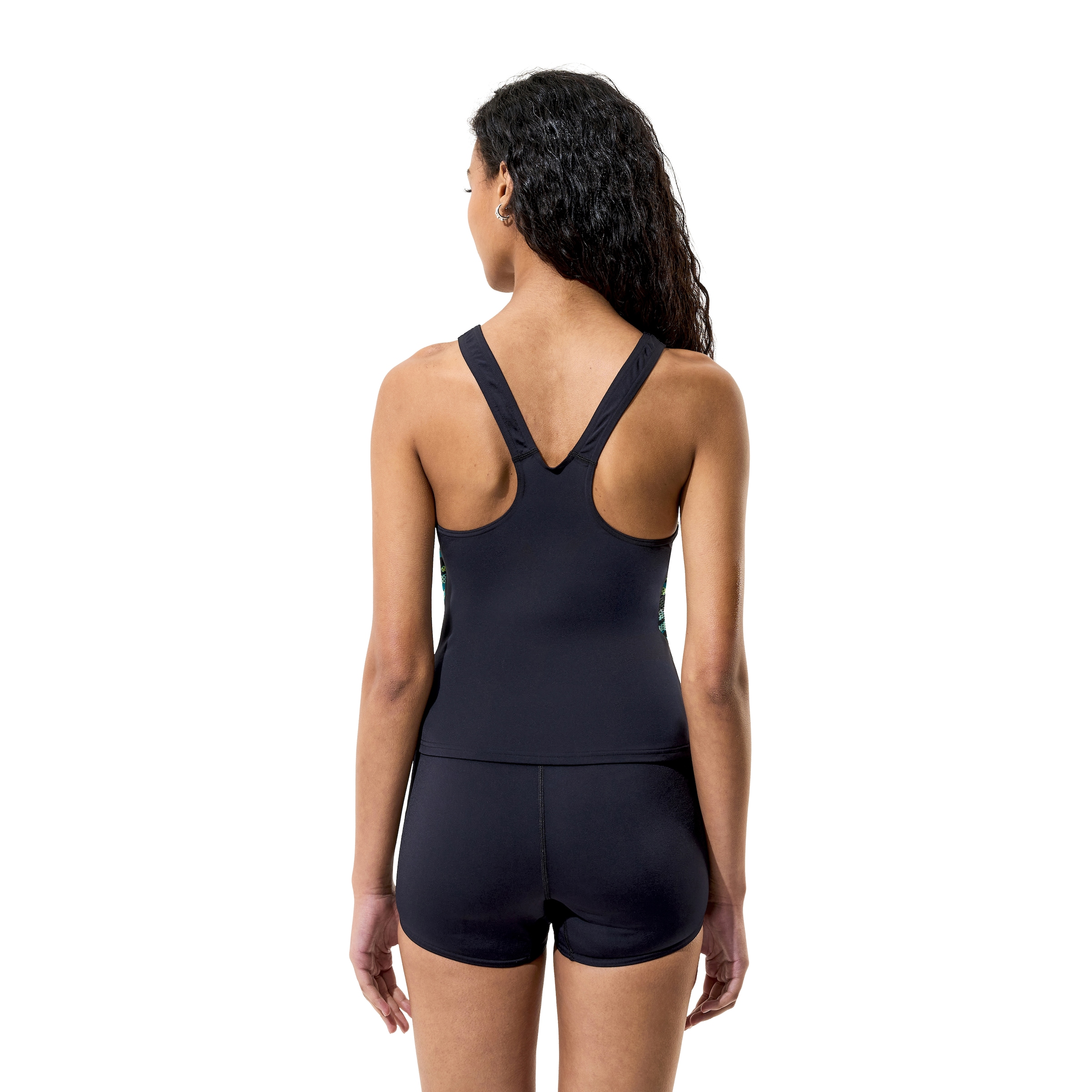 Speedo Tankini »HYPERBOOM SPLICE TANKINI SET BLK/GRN« mit Vier-Wege-Stretch, chlorbeständig