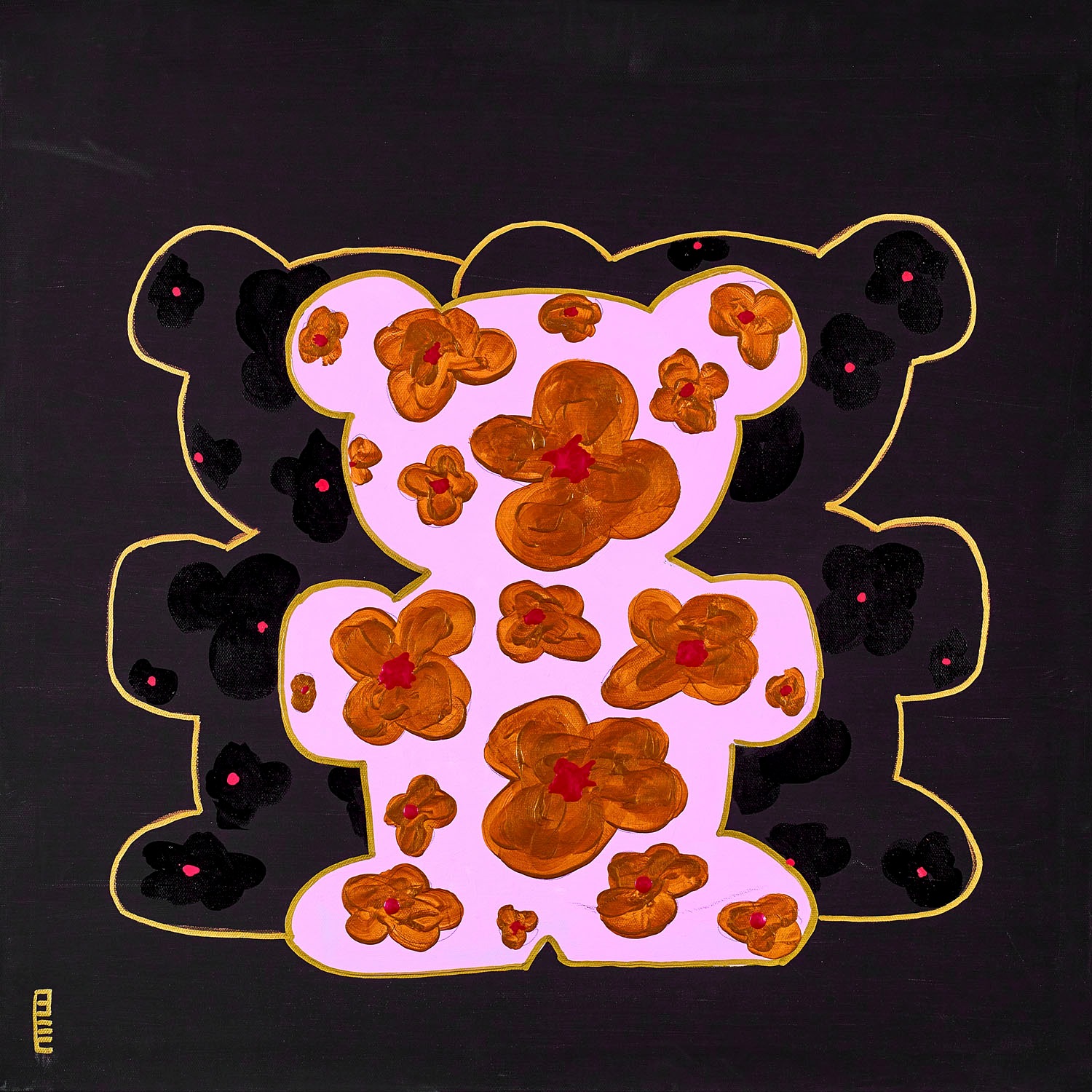 queence Leinwandbild »Bears XI«, Bär-Bären-Kunst, (1 St.), Premium-Leinwandstoff, Handarbeit aus Deutschland