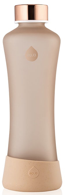Trinkflasche »Squeeze Ginger«, Glastrinkflasche im sportlich-ergonomischen Design, 550 ml