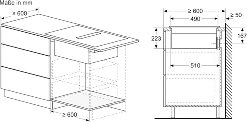 NEFF Kochfeld mit Dunstabzug »V68TTX4L0«, mit intuitiver Twist Pad® Bedienung