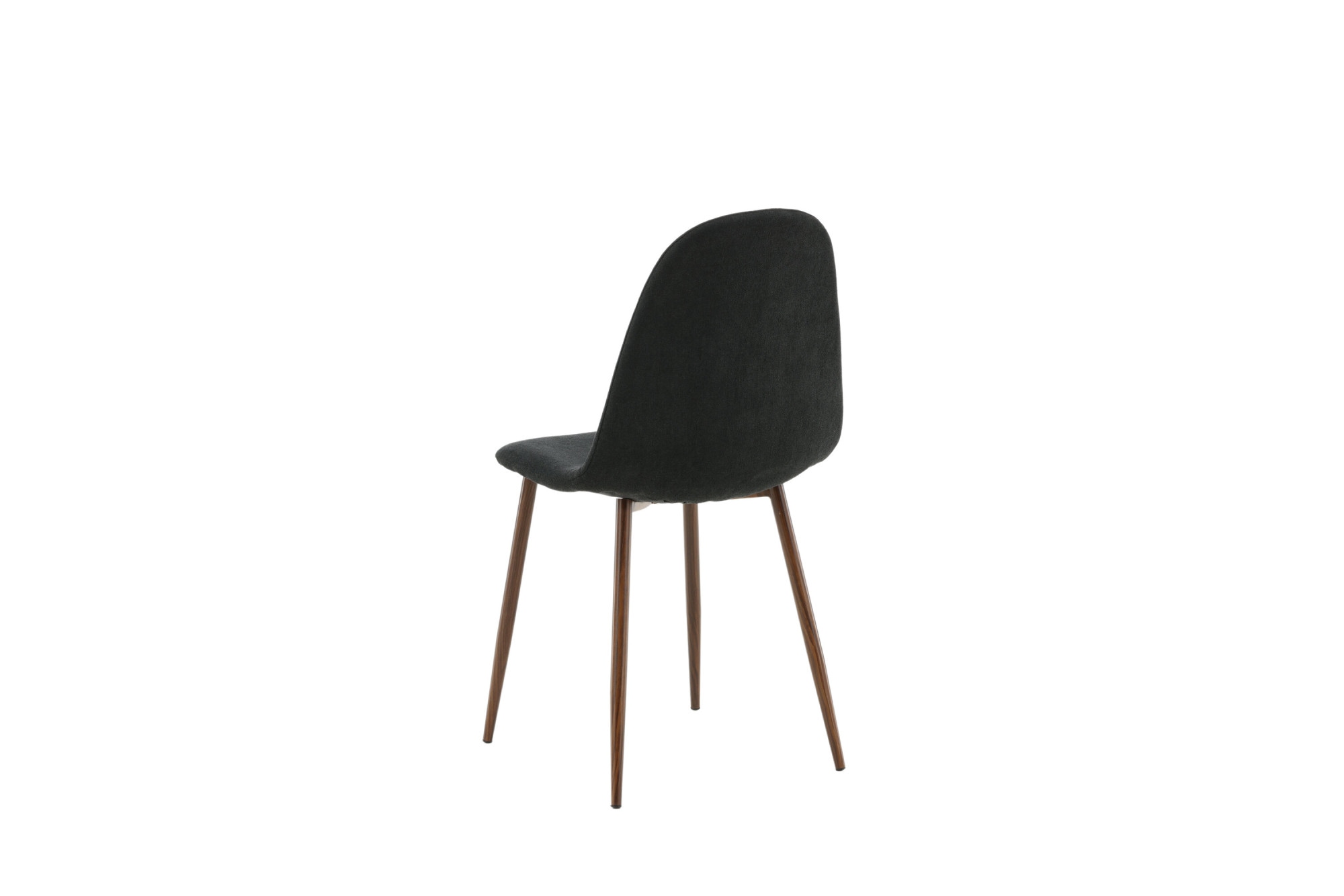 Venture Home Esszimmerstuhl »Polar, 2er-Set Esszimmerstühle in Schwarz-Stoff, Walnussbeine, 150 kg« () 2 Stk.Polsterstuhl, Stoffbezug, Walnuss-Optik-Beine, abgerundet, einladend