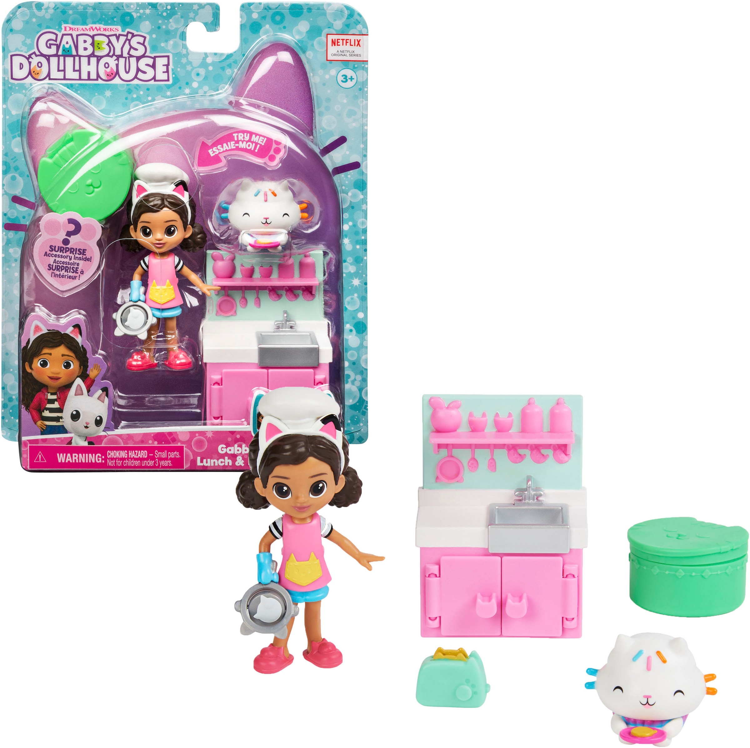 Spielwelt »Gabby's Dollhouse - Cat-tivity Pack – Küchenset mit Cakey«, Cooking Gabby