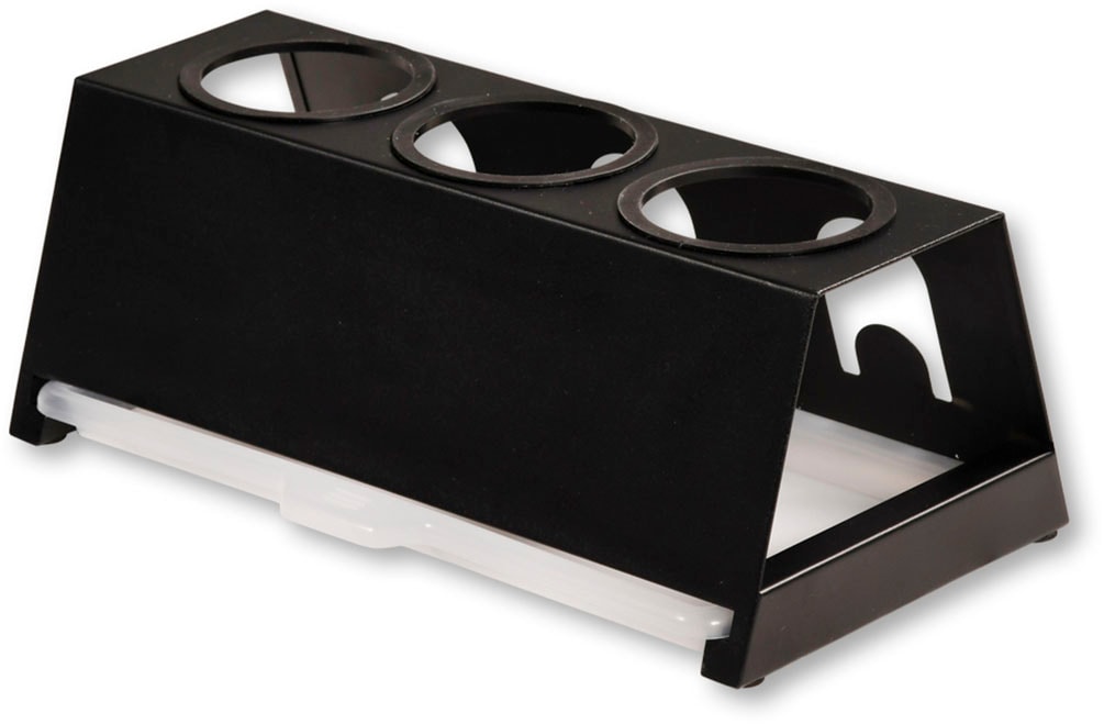 KESPER® Flaschenhalter »für 3 Flaschen, mit Abtropfschale« stilvoller Helfer für Küche und Haushalt