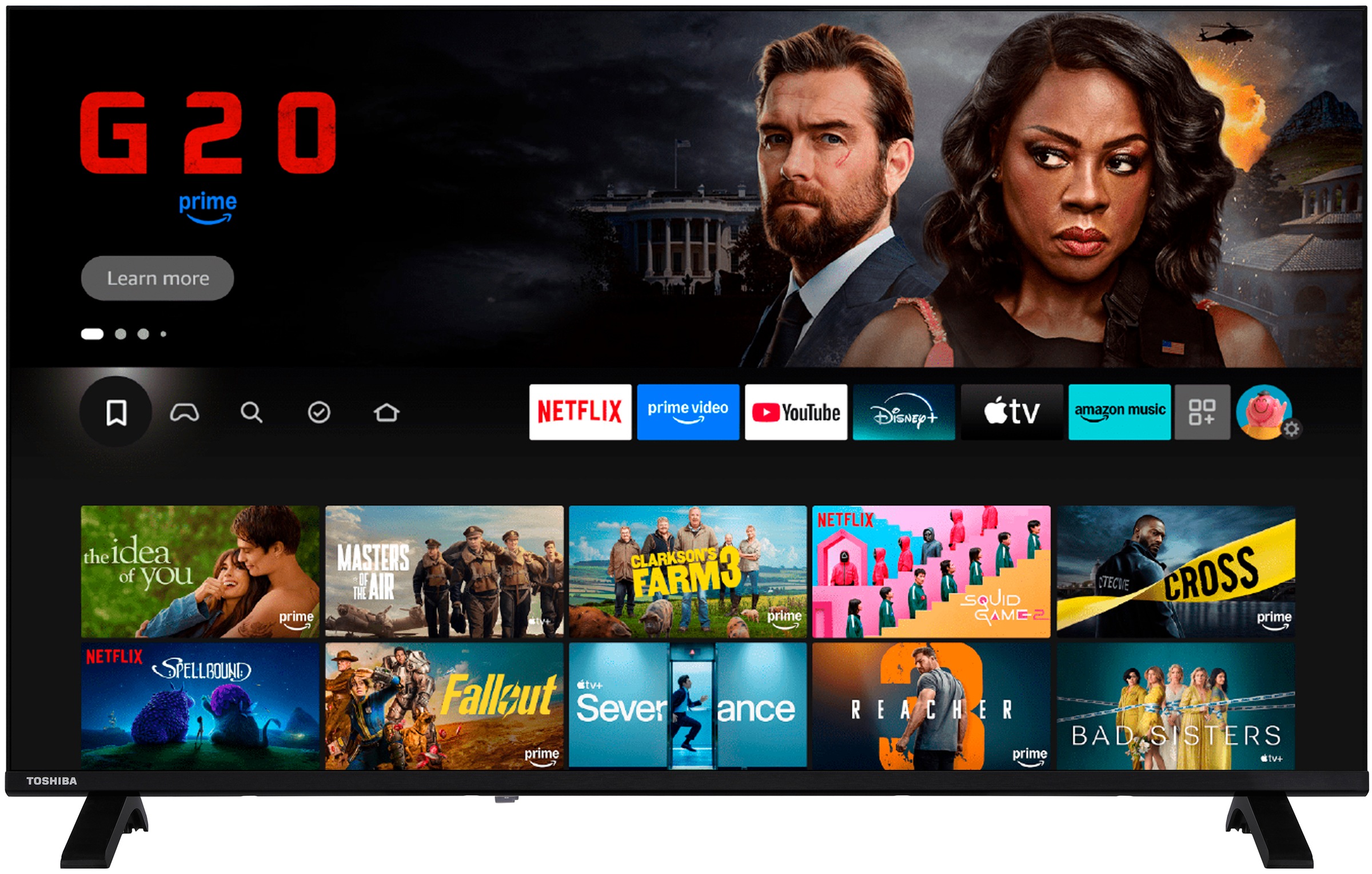 Toshiba DLED-Fernseher »40LF2663DAZ« 100 cm/40 ″ Full HD Smart-TV
