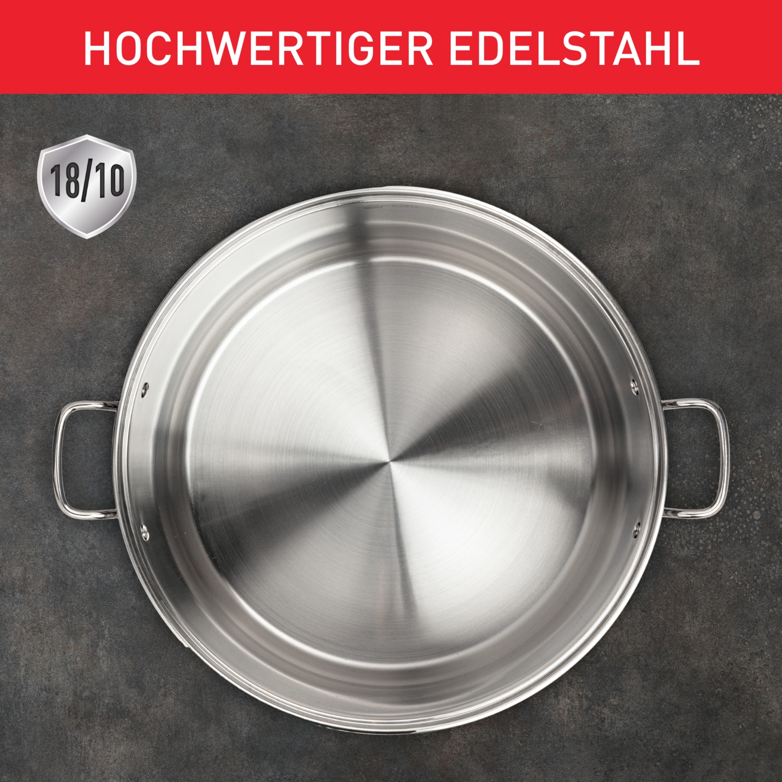 Tefal Topf-Set »Duetto Induktion, robust und hochwertig, Induktions Töpfe Set« Set, 1x Stielkasserolle 16 cm, je 1 Kochtopf mit Deckel 18/20/22/24 cm, 9 Stk. tlg. Edelstahl