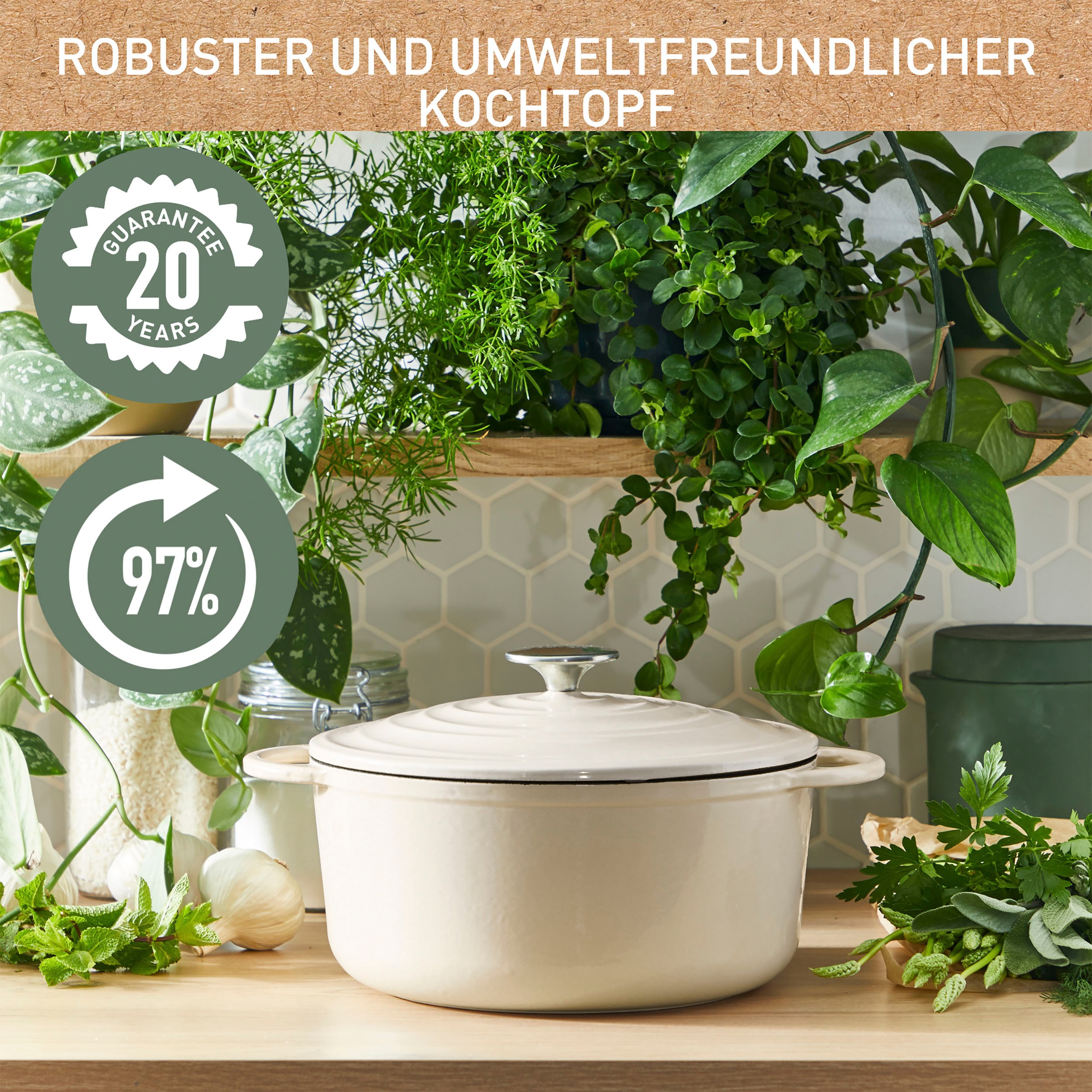 Tefal Kochtopf »LOV« 1 Stk. tlg. Gusseisen