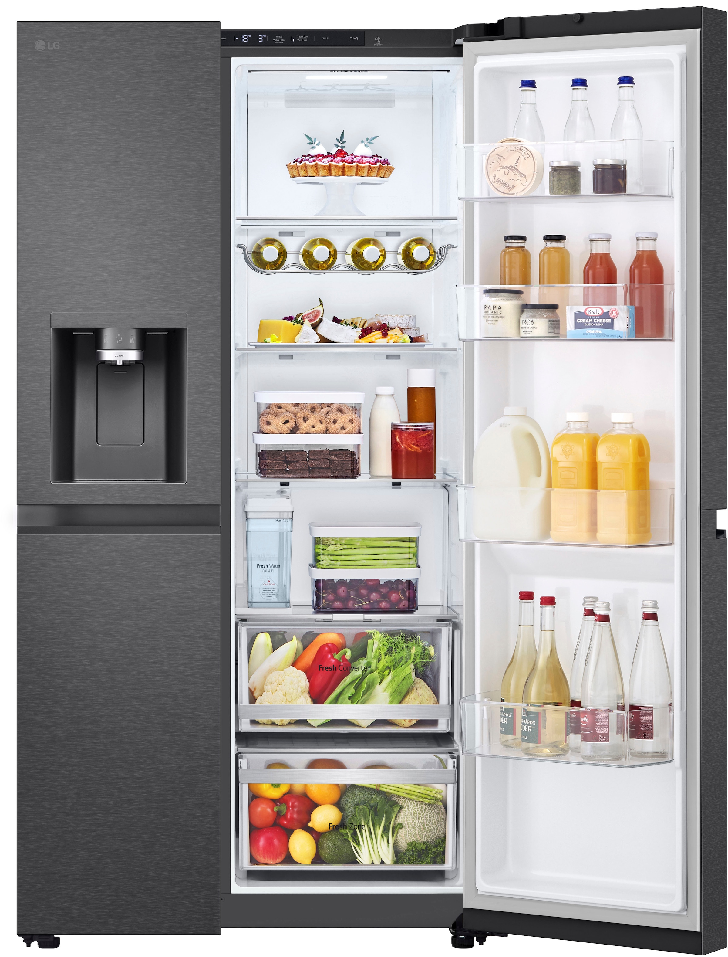 LG Side-by-Side L-Serie »GSLE81EPBD« 179 cm hoch 91,3 cm breit