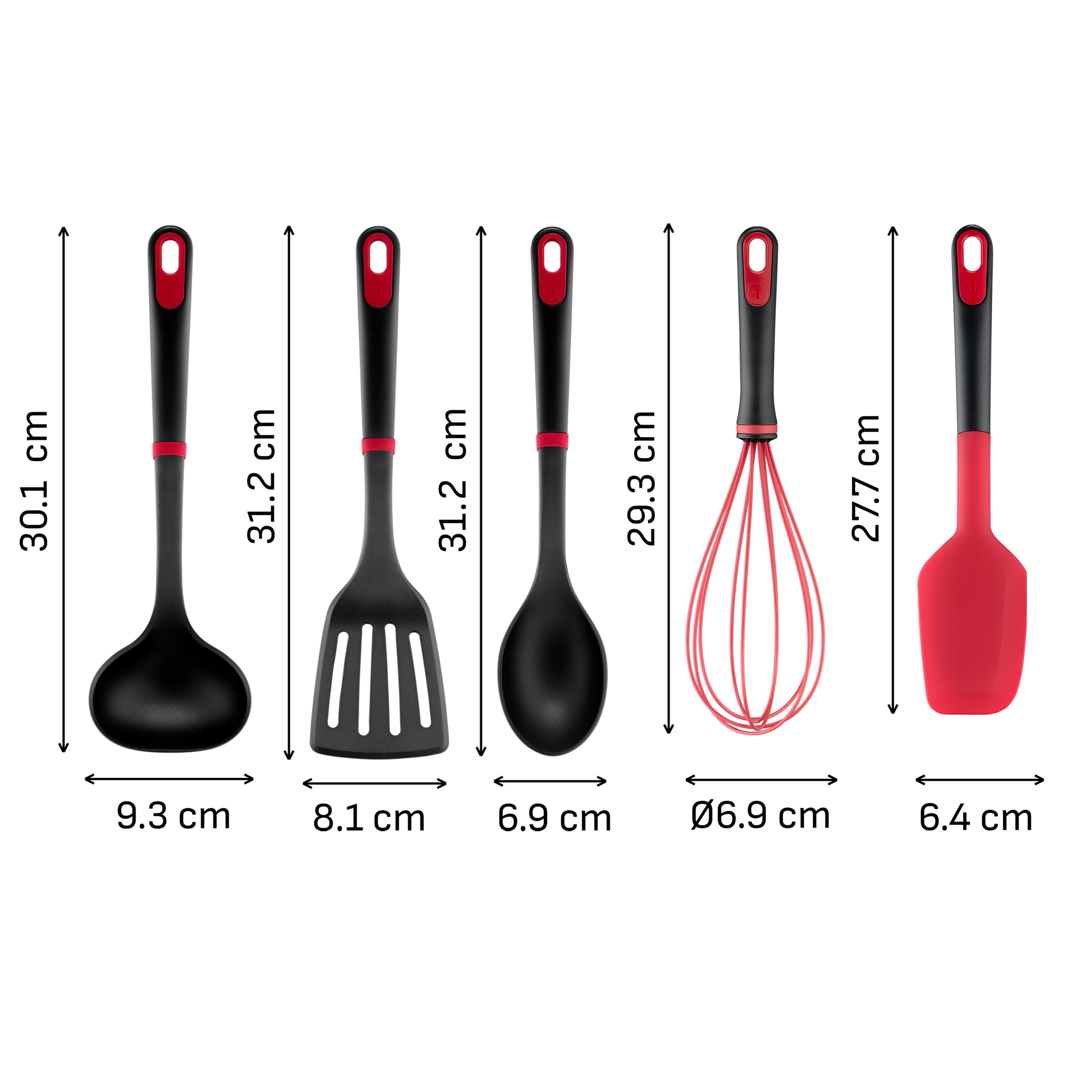 Tefal Kochbesteck-Set »Ingenio+« Silikon-Sicherheitsring, hitzebeständig bis 230°C, spülmaschinenfest