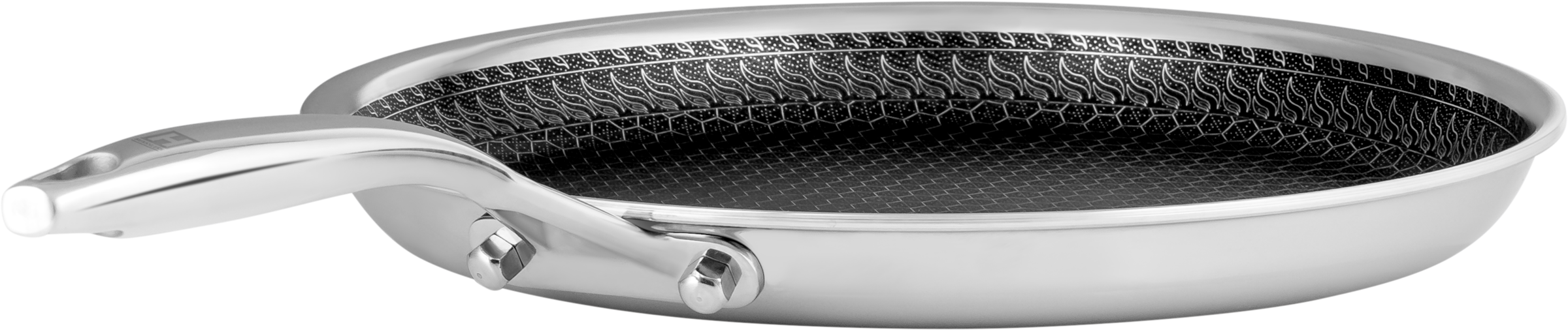 HENSSLERS Crêpepfanne »HENSSLERS Crêpe- und Frühstückspfanne 26 cm« Edelstahl 1 Stk. tlg. Omlet-Pfanne mit Wabenstruktur