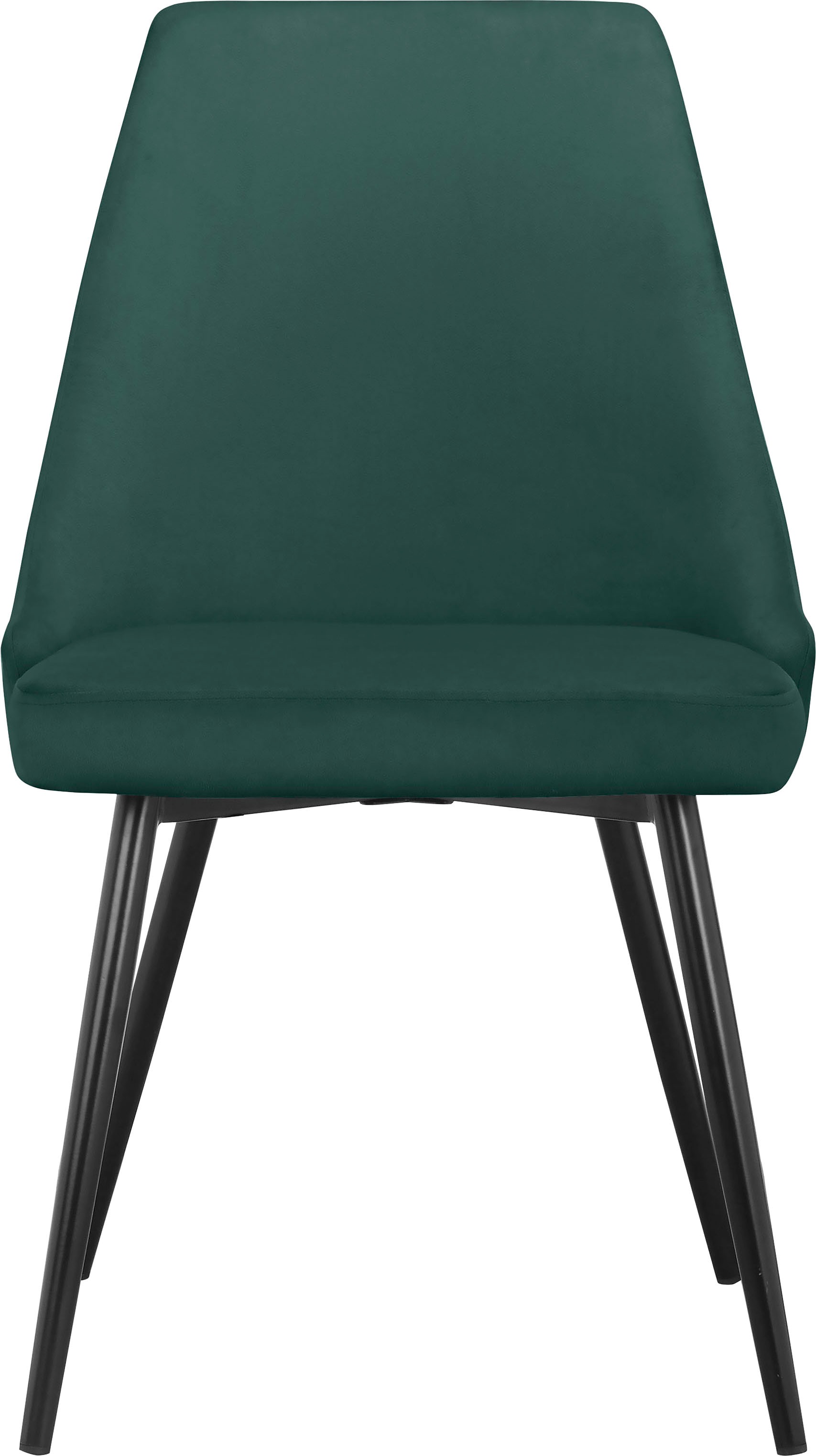 INOSIGN Esszimmerstuhl »Malio«, (Set), 2 St., Veloursstoff, eleganter Stuhl mit Rücken und Sitzpolster und schwarzen Metallbeinen