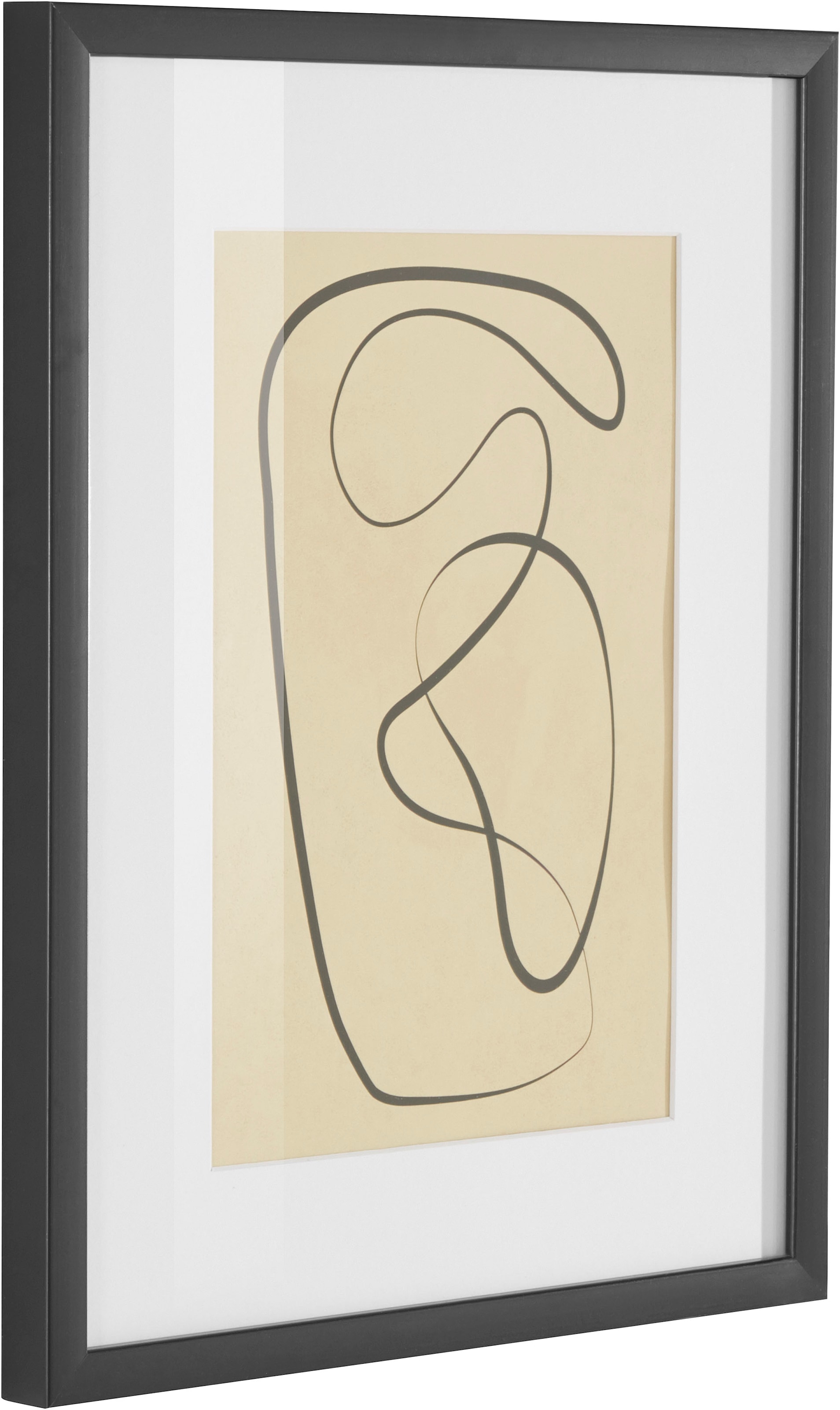 LeGer Home by Lena Gercke Bild »Abstract«, Abstrakt, (1 St.), Poster, beige, gerahmt, minimalistisch