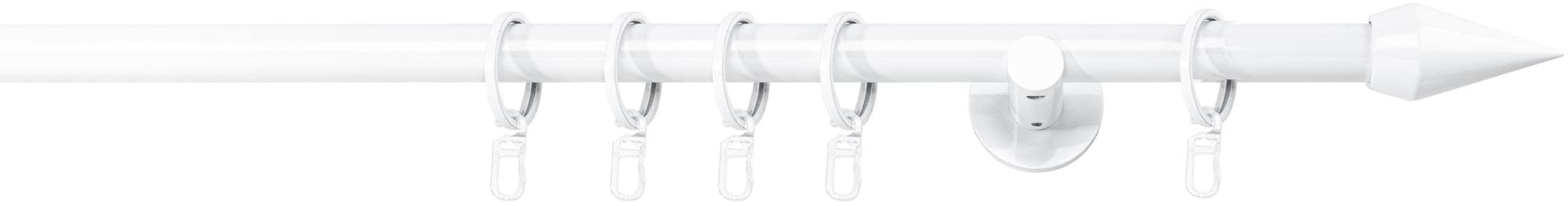 mydeco Gardinenstange »20mm Point Wandträger 6,5 cm«, 1 läufig-läufig, Fixmaß
