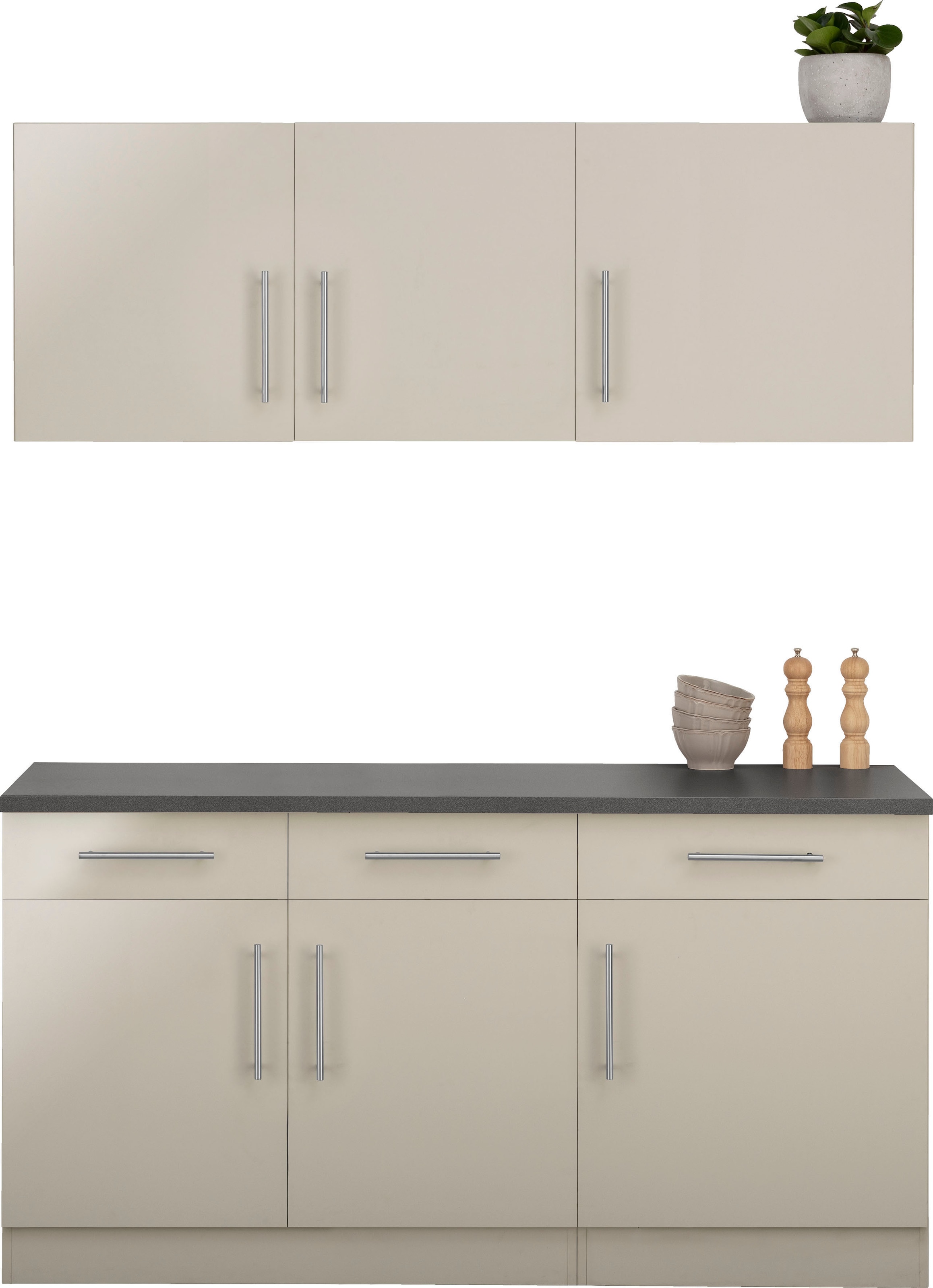 wiho Küchen Pantryküche ""Cali"" ohne E-Geräte, Breite 160 cm