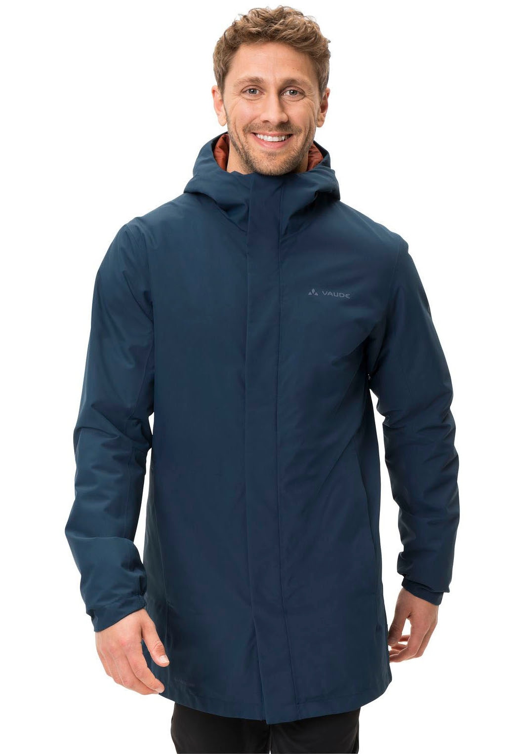 VAUDE Funktionsparka »MENS CYCLIST PADDED PARKA«, mit Kapuze