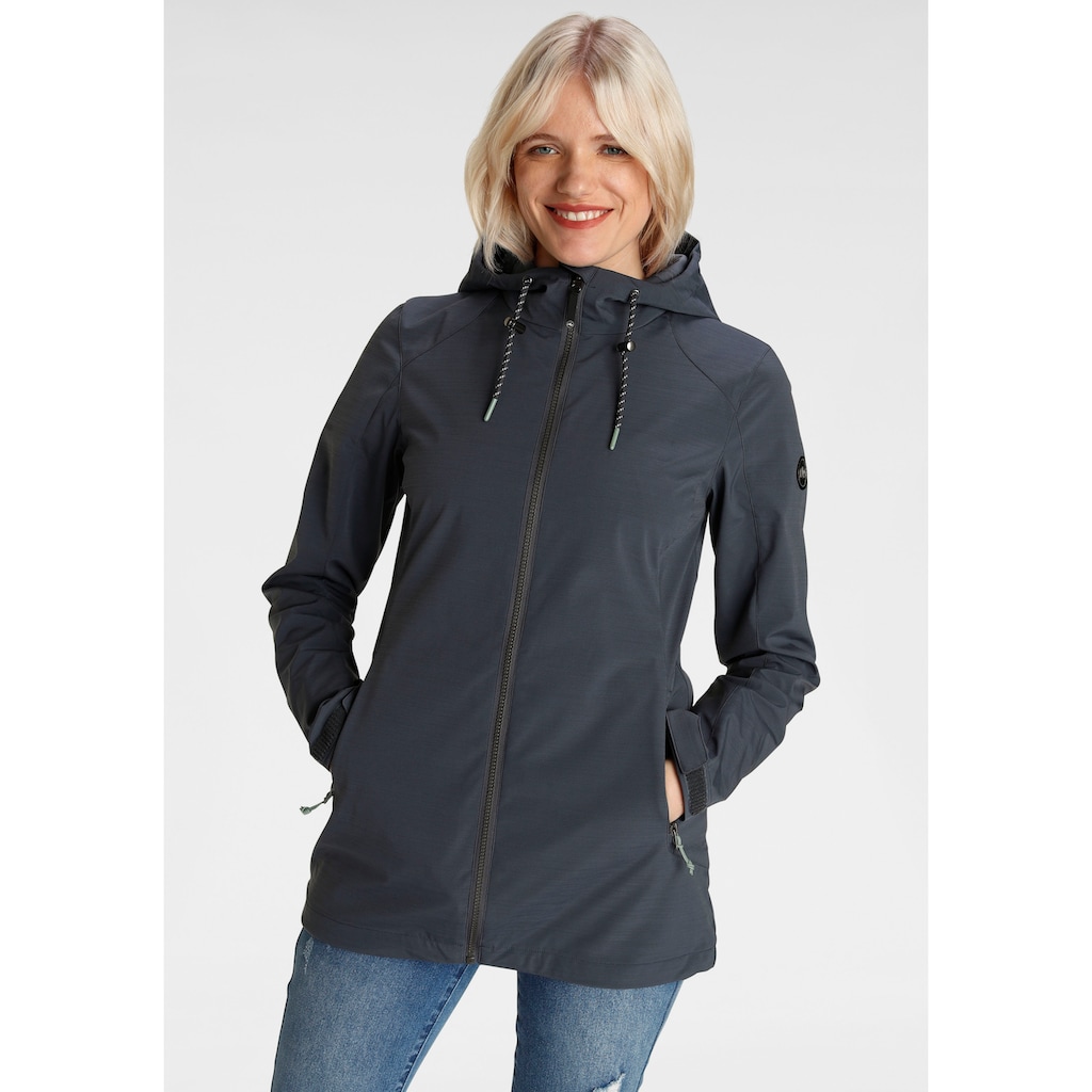 Polarino Outdoorjacke, mit Kapuze