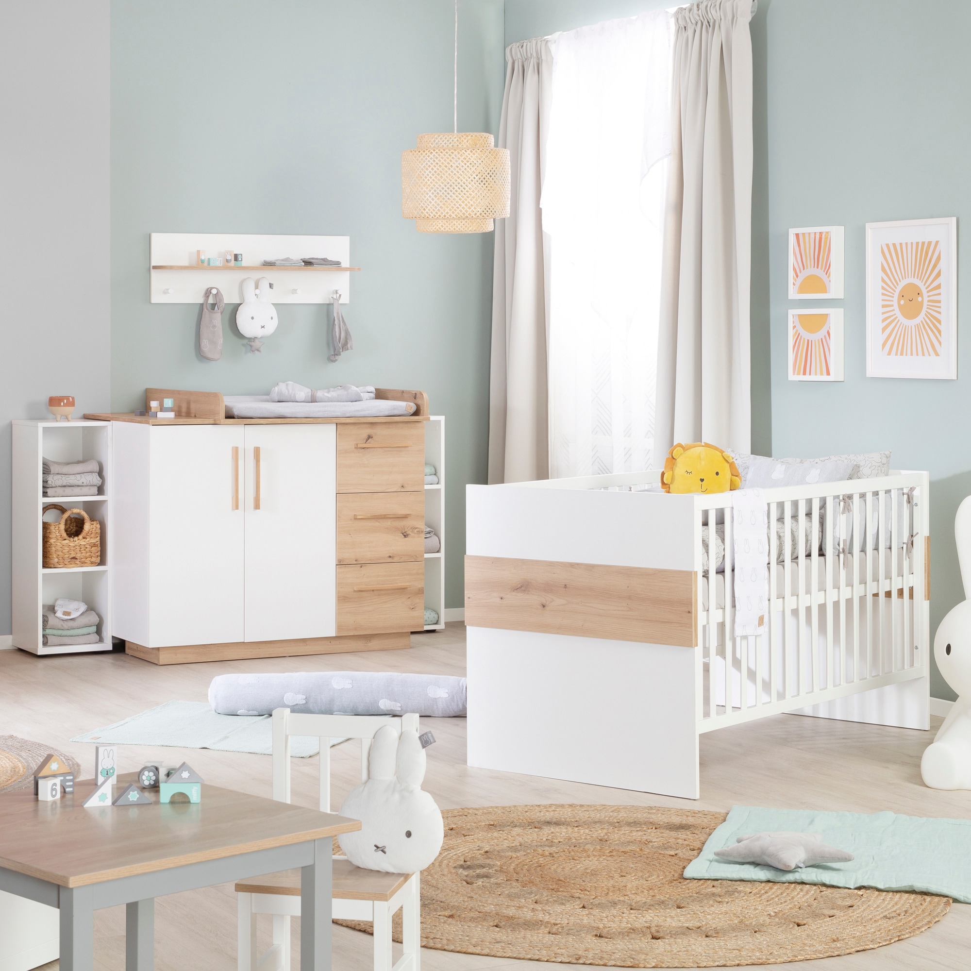 Babyzimmer, Standregal nutzbar Seitenregal aus für Holz«, als unter kaufen auf roba® Raten Standregal »Universales oder Seitenregal Wickelkommode