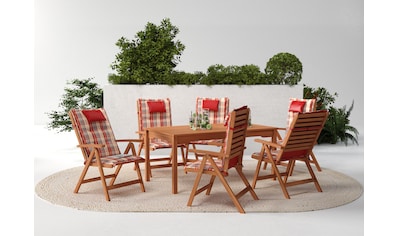 Garten-Essgruppe »Brasilia«, (Set, 13 tlg., 6x Stuhl, 1x Tisch 160x90x74 cm, inkl....