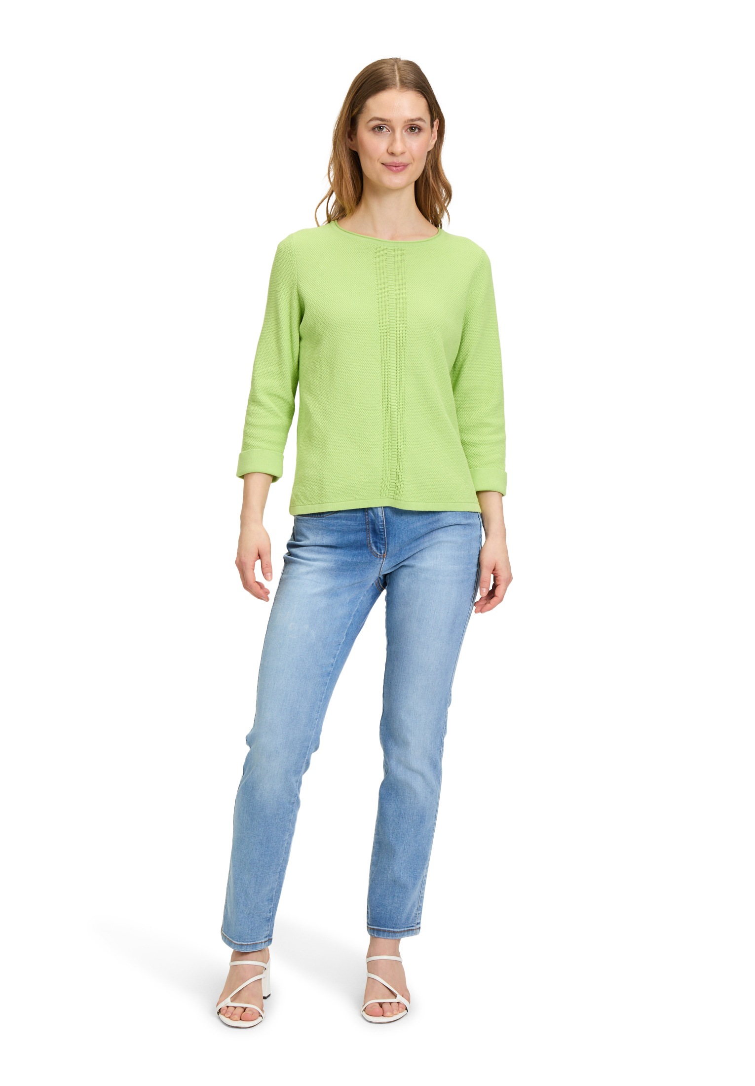 Betty Barclay Rundhalspullover »Feinstrickpullover mit Strickdetails«