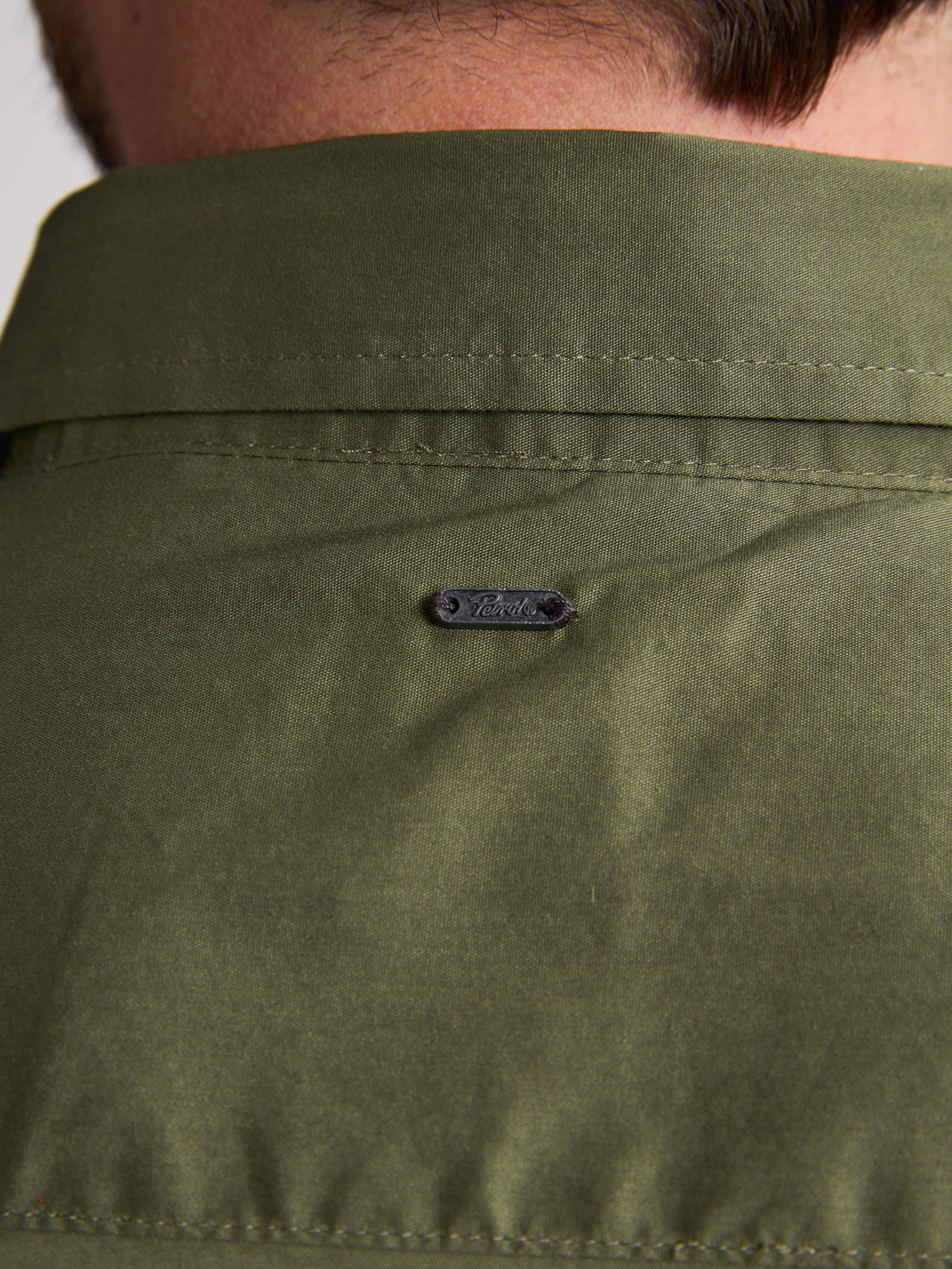 Petrol Industries Langarmshirt mit Button-Down Kragen