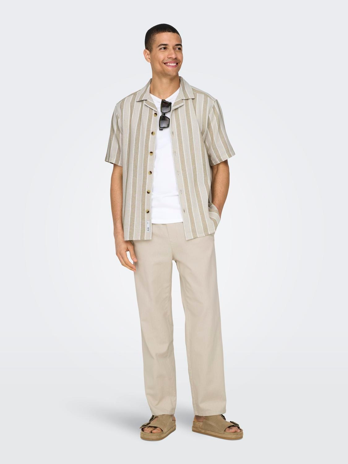ONLY & SONS Trainingshose »ONSSINUS LOOSE 0007 COT LIN PANT NOOS«