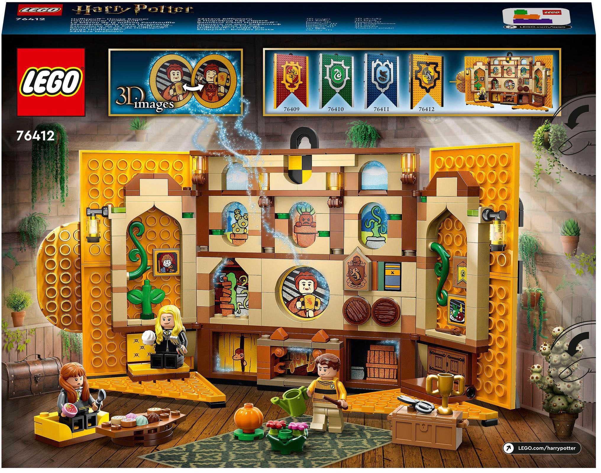 LEGO® Konstruktionsspielsteine »Hausbanner Hufflepuff (76412), LEGO® Harry Potter™«, (313 St.)