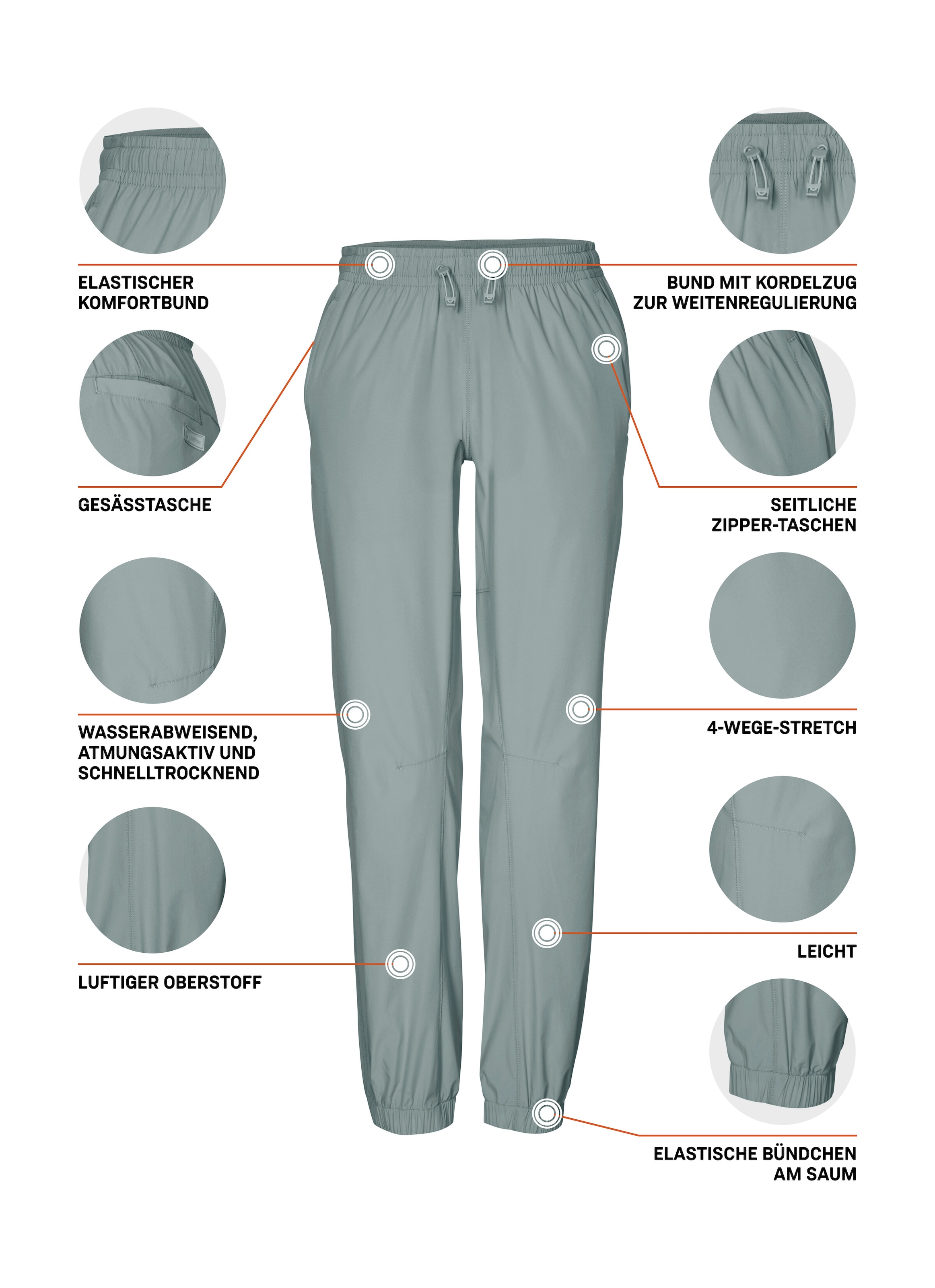 Killtec Funktionshose »KOS 180 WMN PNTS«  Leichte, schnelltrocknende Funktionshose mit 4-Wege-Stretch