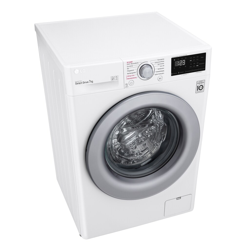 LG Waschmaschine, F14WM7KS1E, 7 kg, 1400 U/min