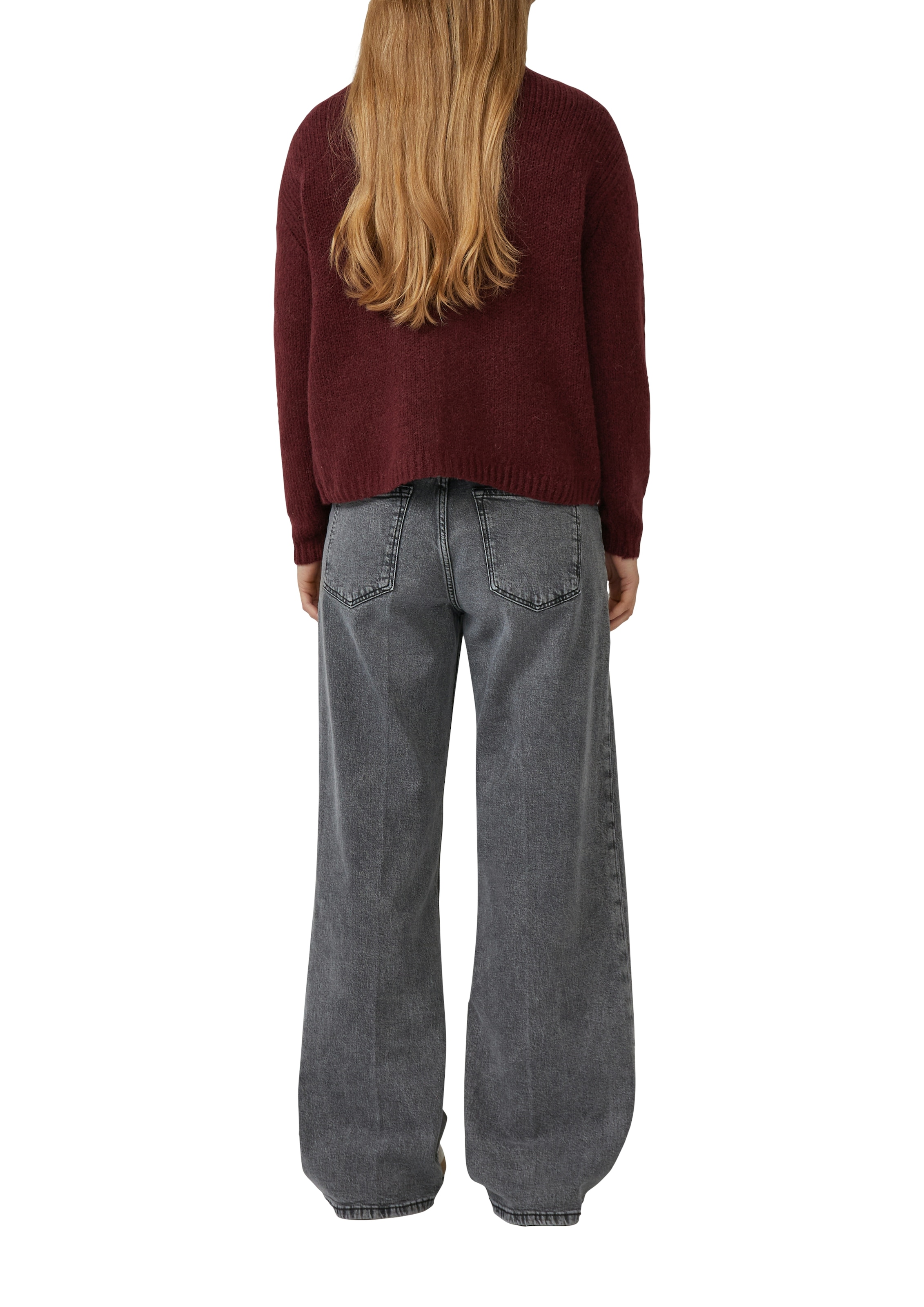 s.Oliver Strickjacke mit Rippbündchen