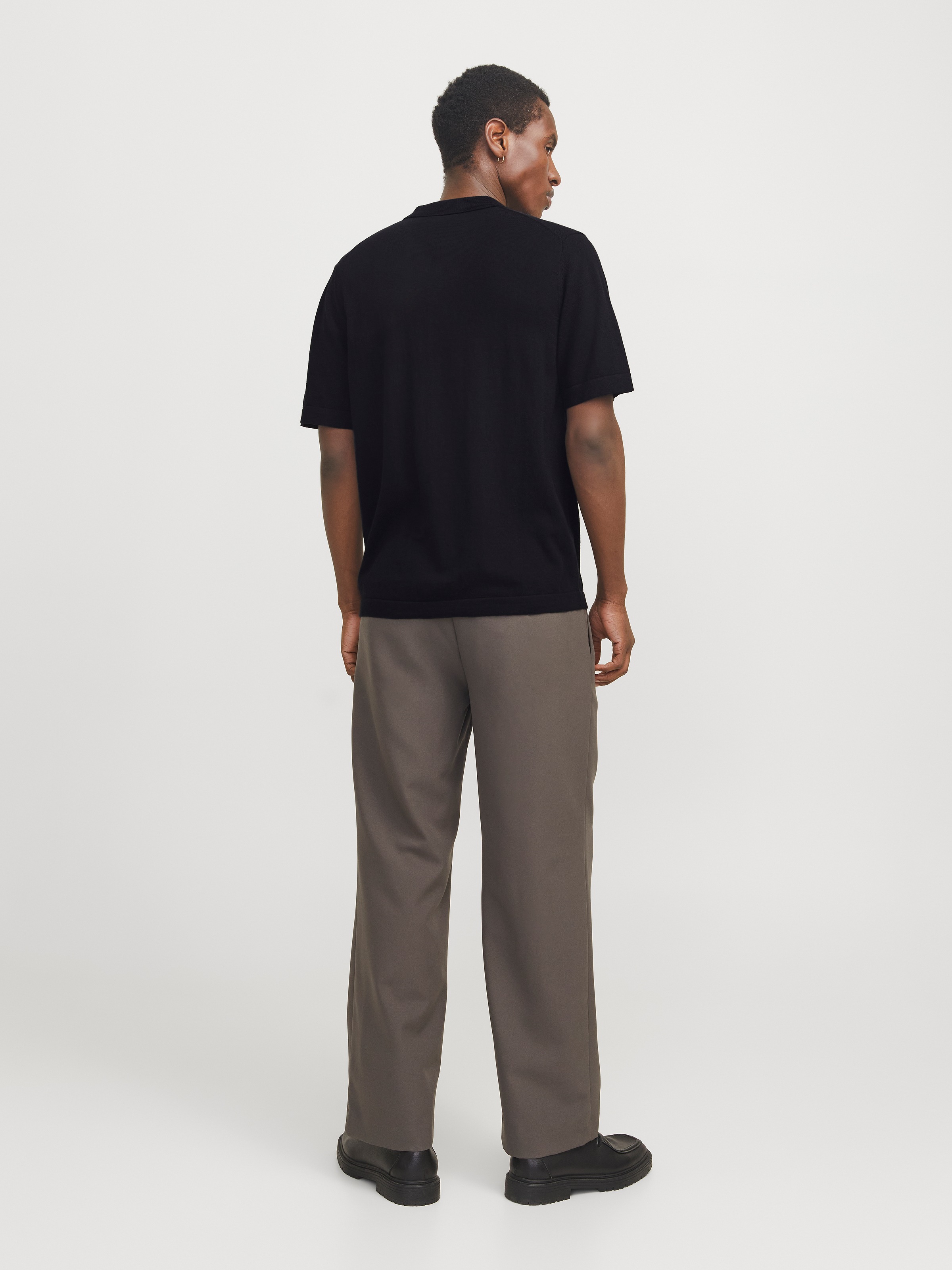 Jack & Jones Kurzarmpullover »JJEEMIL KNIT RELAXED POLO SS SN« mit Polo Kragen