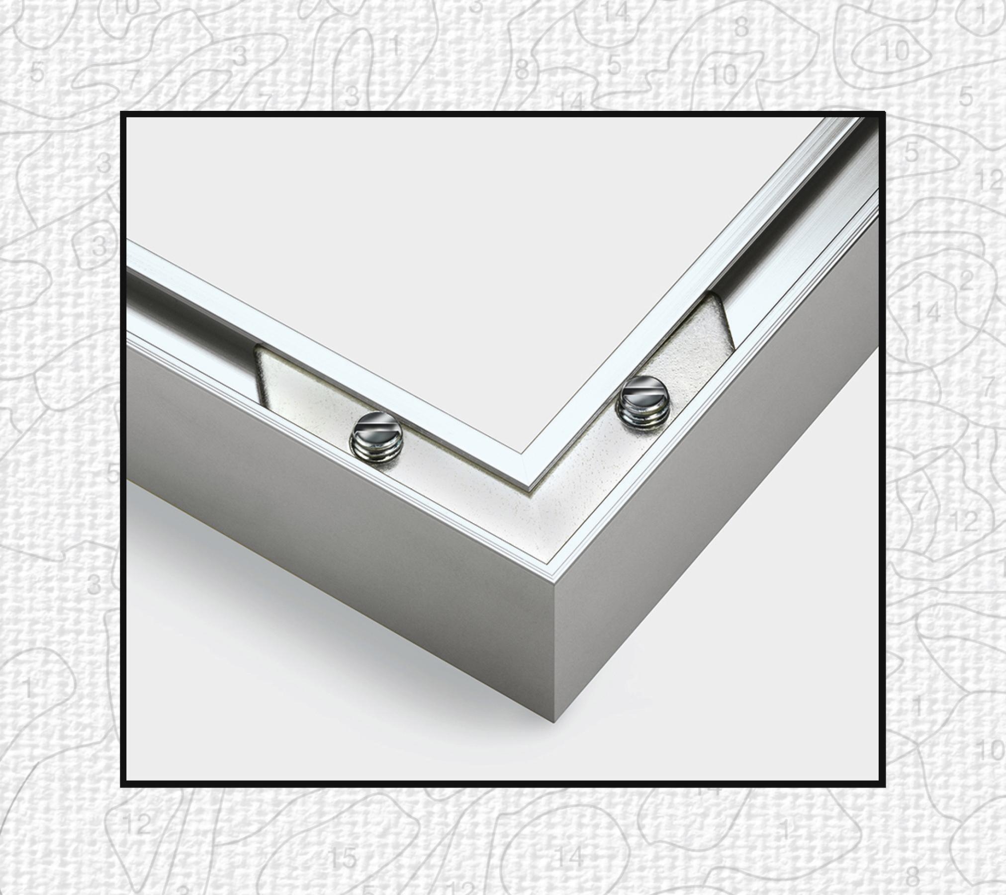 Schipper Bilderrahmen »Malen nach Zahlen, 40x80 cm, silberfarben« Made in Germany