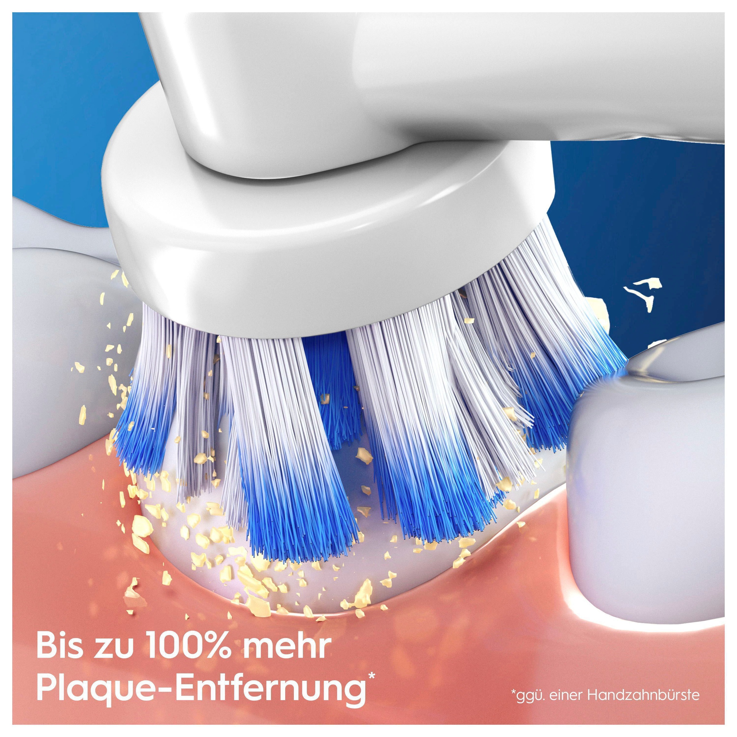 Oral-B Elektrische Zahnbürste »3 3000«, 2 St. Aufsteckbürsten, 3 Putzmodi