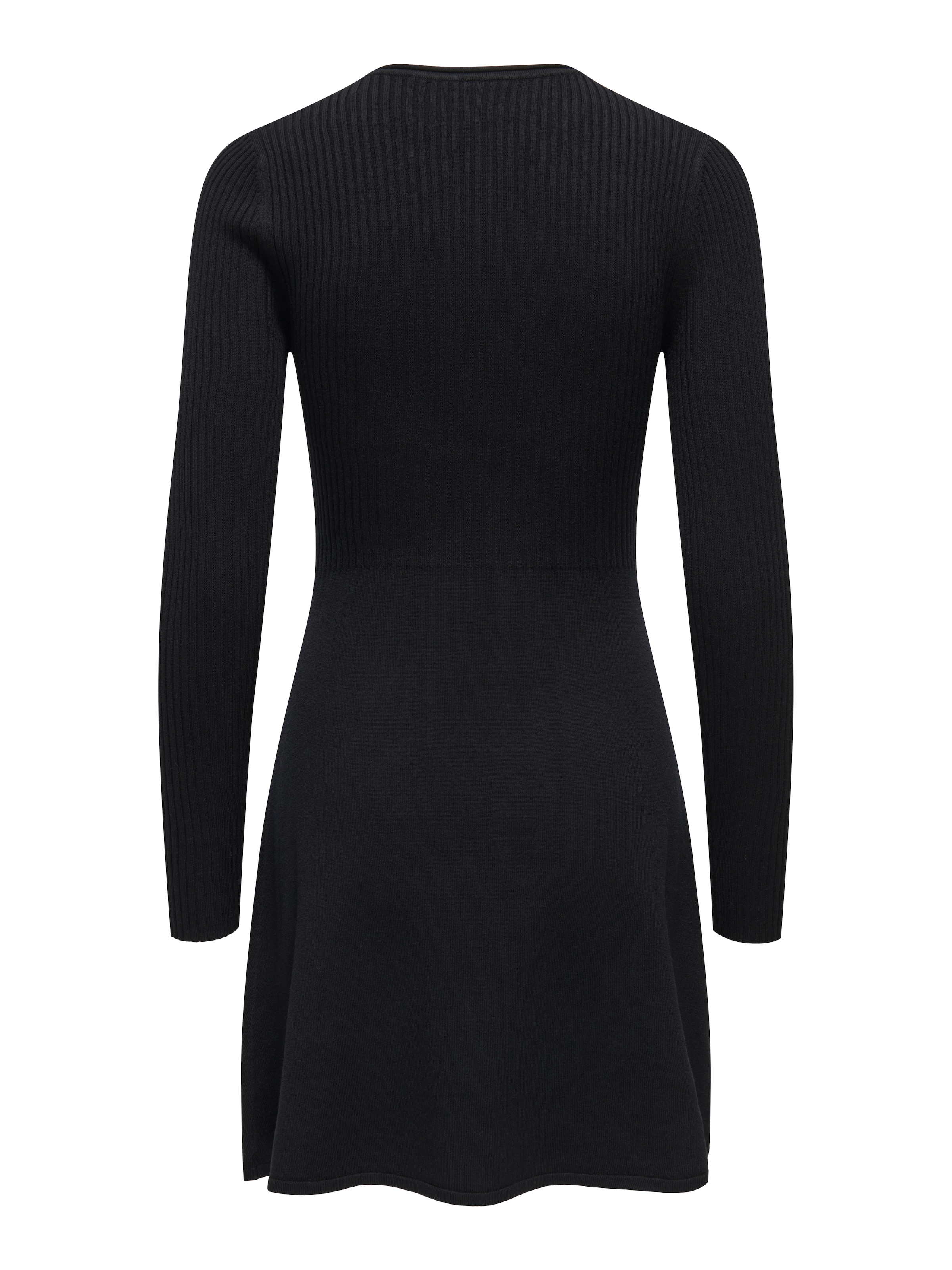 ONLY Minikleid »ONLMISTY LIFE  LS O-NECK RIB DRES EX KNT« Viskosemischung, regular fit, Rundhals