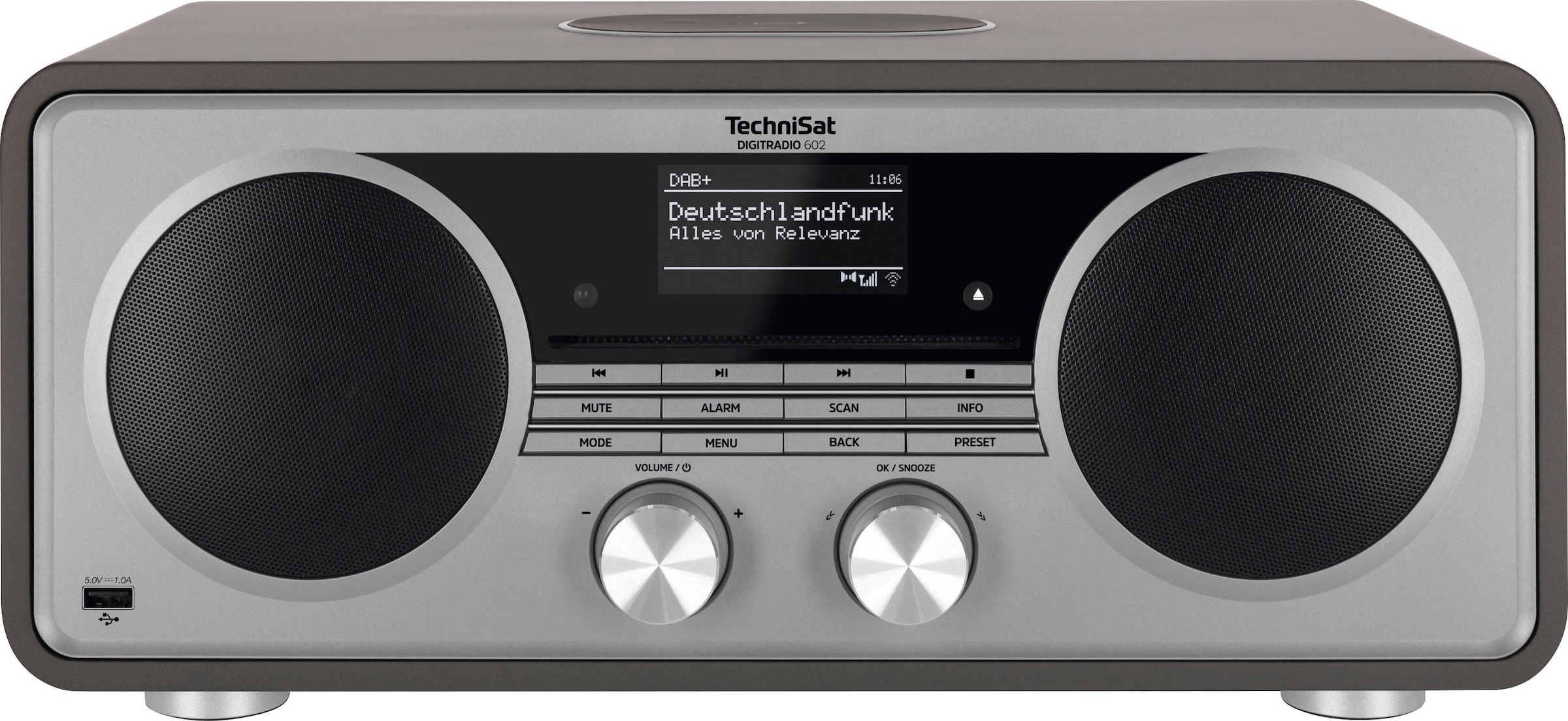 TechniSat Internet-Radio »DIGITRADIO 602«, (Bluetooth-WLAN Digitalradio (DAB+)-UKW mit RDS 70 W), Stereoanlage, CD-Player