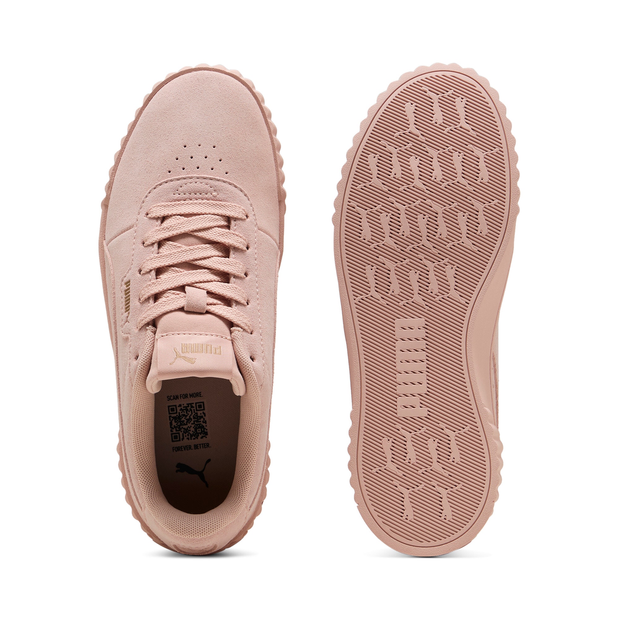 PUMA Sneaker »CARINA 30 SD«  aus Wildleder, mit SOFTFOAM+ Einlegesohle, mit Schnürung